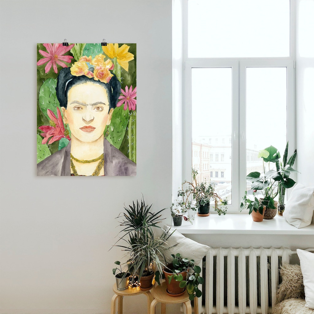Artland Wandbild »Frida Kahlo I«, Bilder von Frauen, (1 St.)