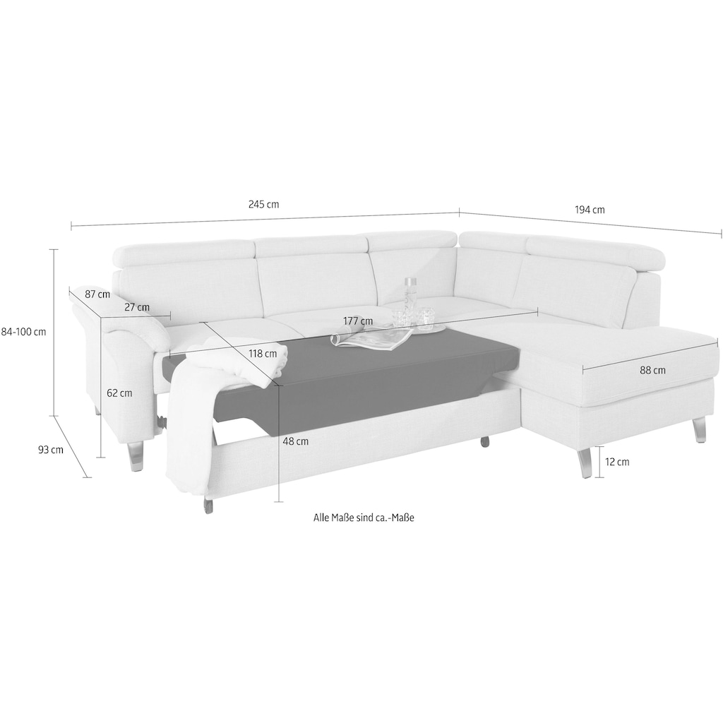 sit&more Ecksofa »Arngast«