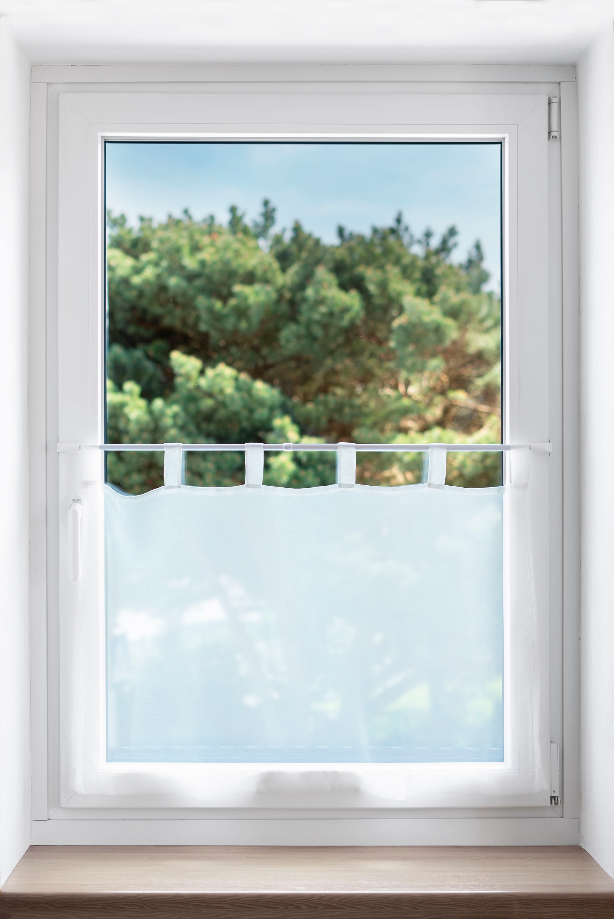 GARESA Scheibenstange »ø 12 mm"« Ø 12 mm ausziehbar Montage am Fensterrahmen, ausziehbar, Klemmfunktion, ohne Bohren