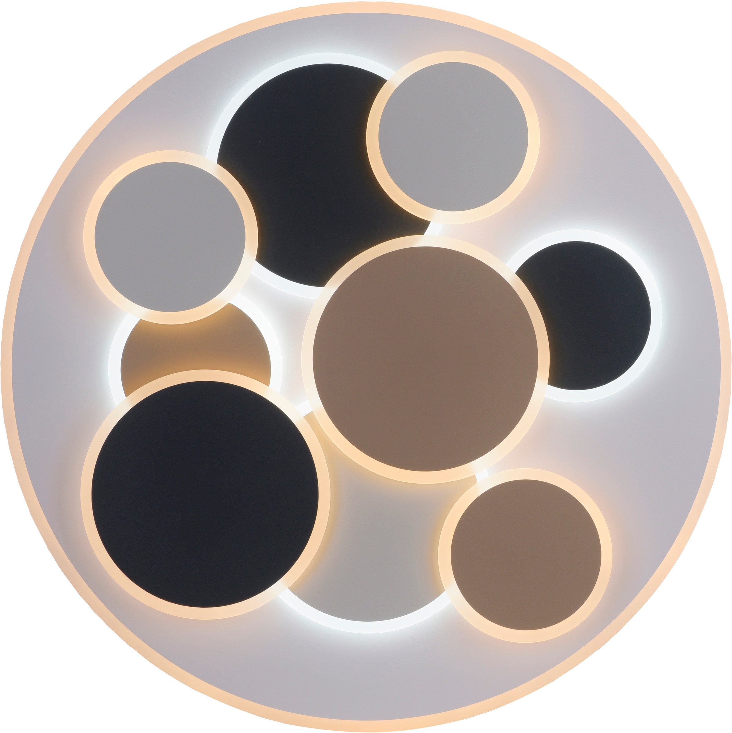 JUST LIGHT LED Deckenleuchte »MODENA« LED-Board 1 Stk. warmweiß - kaltweiß CCT 3000-6500K, dimmbar, Memoryfunktion, Infrarot-FB
