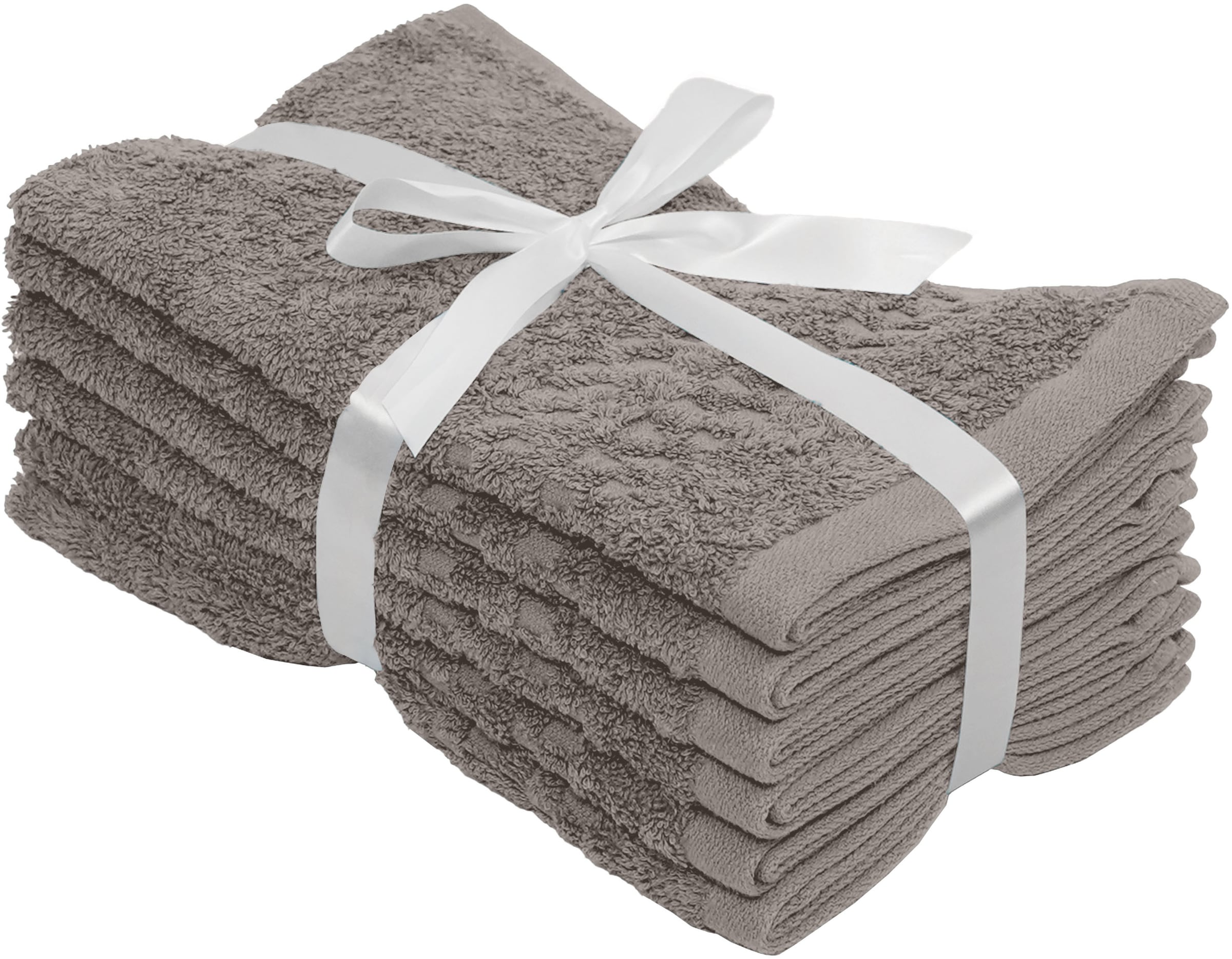 OTTO home Gästehandtücher »Regona, Gästehandtücher 30x50cm, flauschig und weich, 500 gr/m²« Premium Handtücher mit Bordüre, Set, 100% Baumwolle, 5 Jahre Garantie