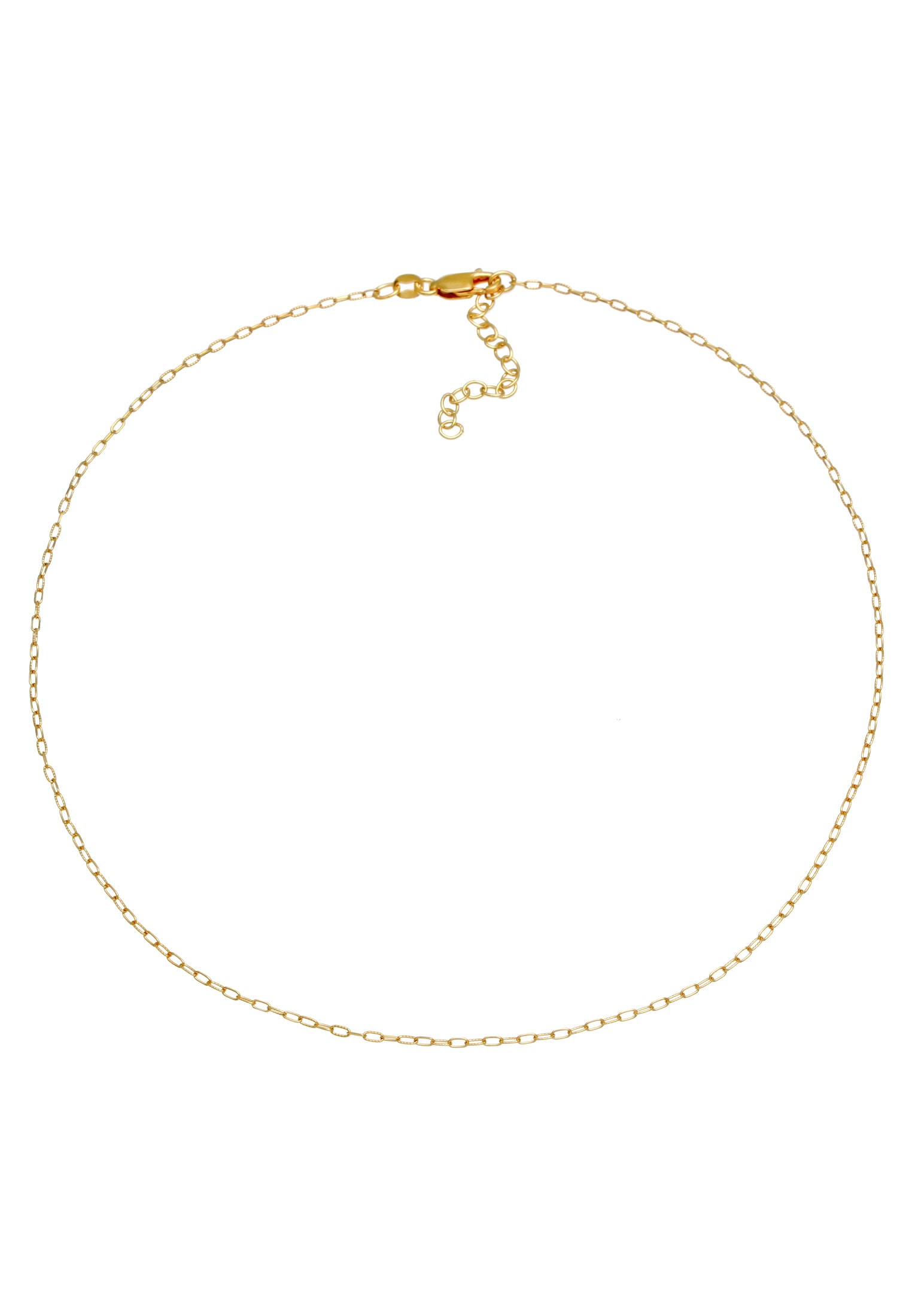 Elli Choker »Halskette Choker Gliederkette Oval Trend 925 Silber«