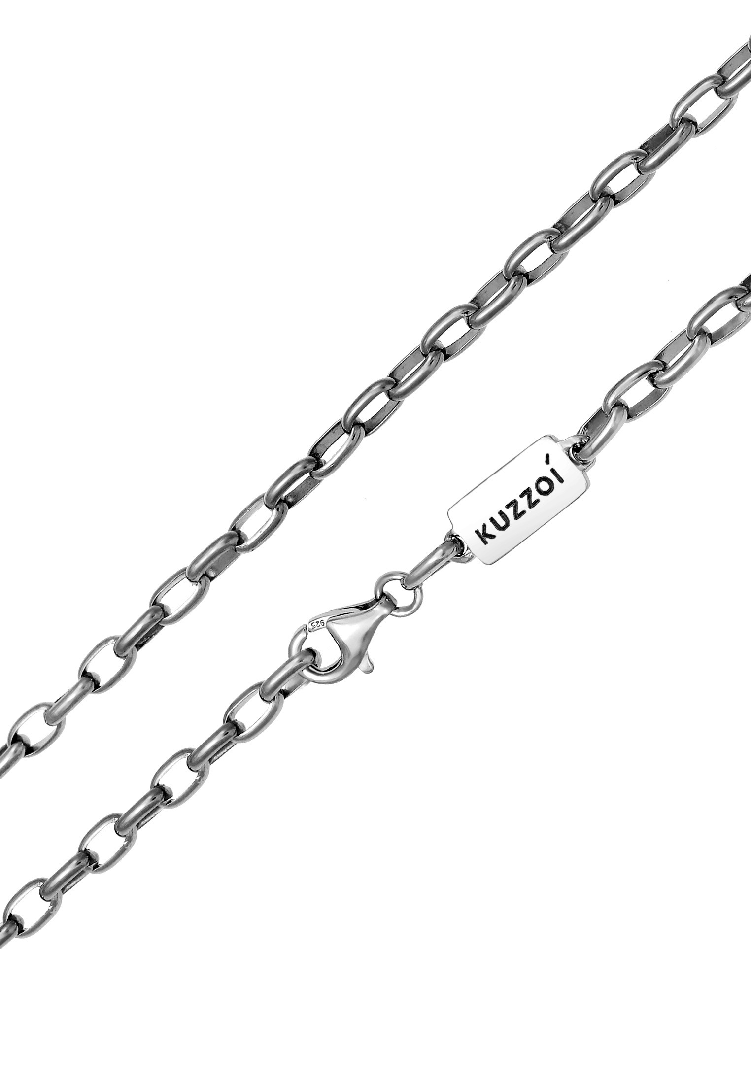Kuzzoi Silberkette »Halskette Herren Ankerkette Oval 925 Silber«