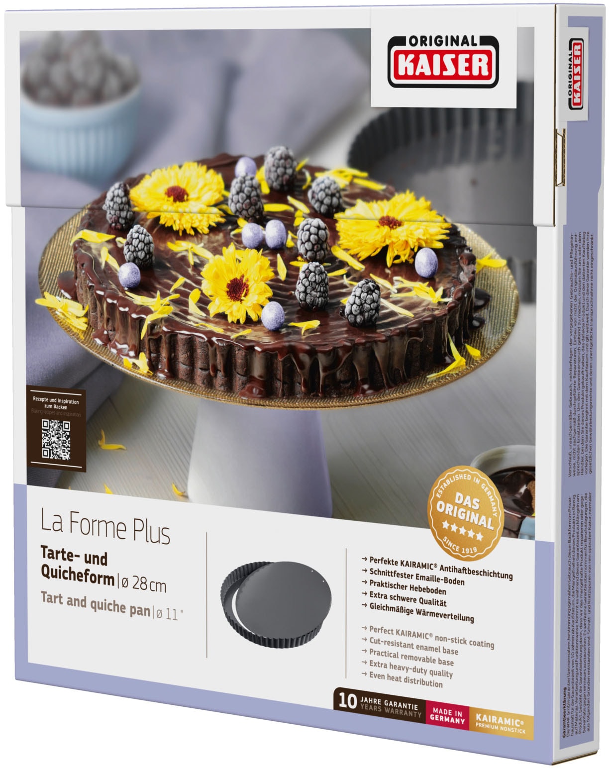 Kaiser Backformen Quicheform »La Forme Plus«, Antihaftbeschichtet, backofenfest, Made in Germany