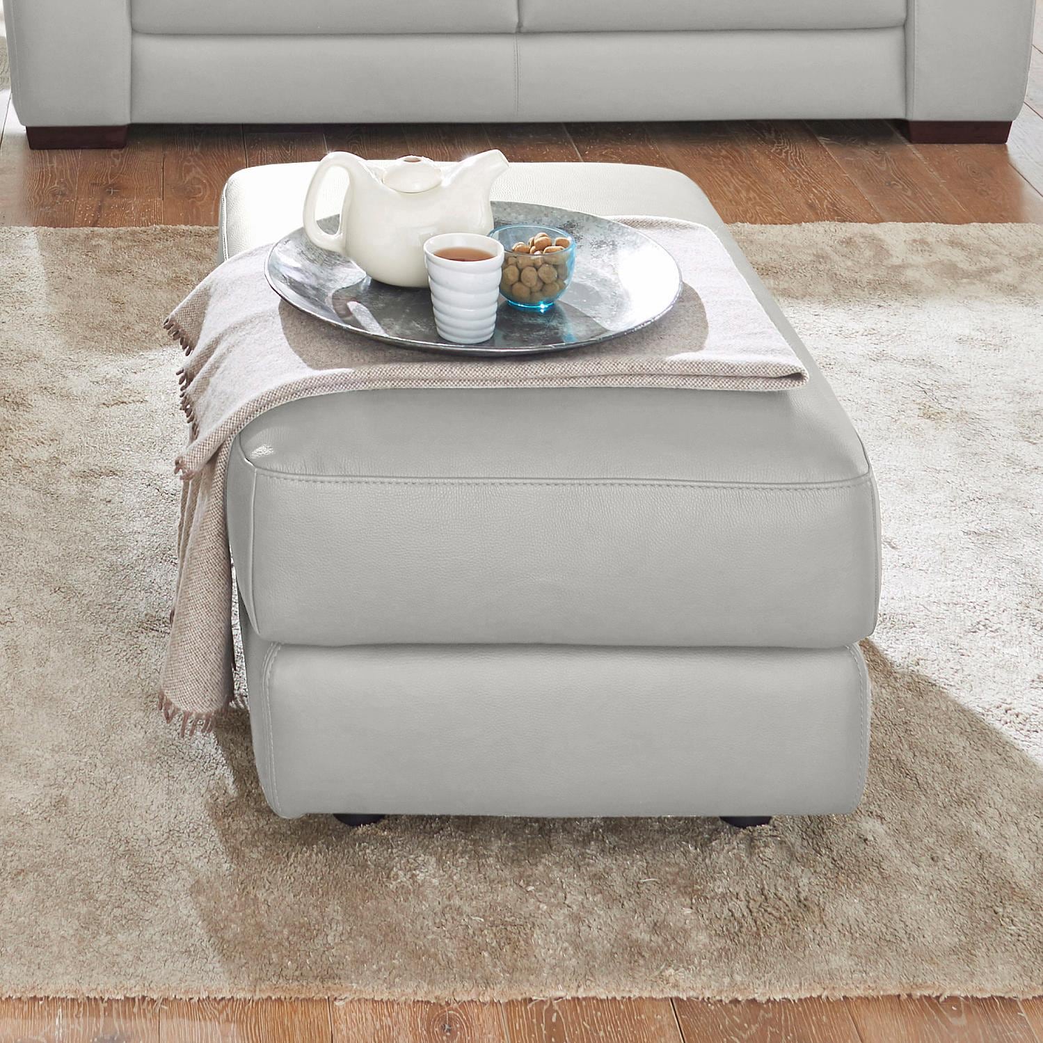 CALIA ITALIA Hocker »Gaia, hochwertiger, edler Lederhocker mit erstklassigem Sitzkomfort«