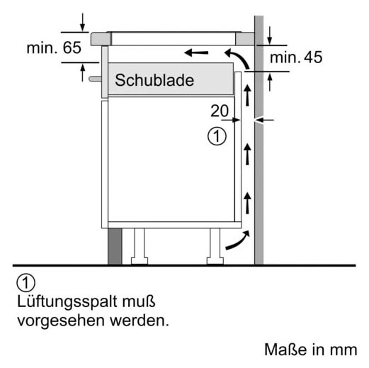 BOSCH Flex-Induktions-Herd-Set »HEA578BS1«, mit Teleskopauszug nachrüstbar, Pyrolyse-Selbstreinigung