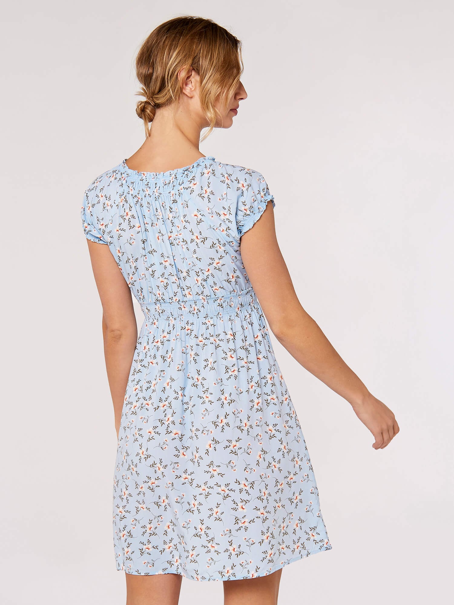 Apricot Minikleid »Minikleid« mit Rüschen