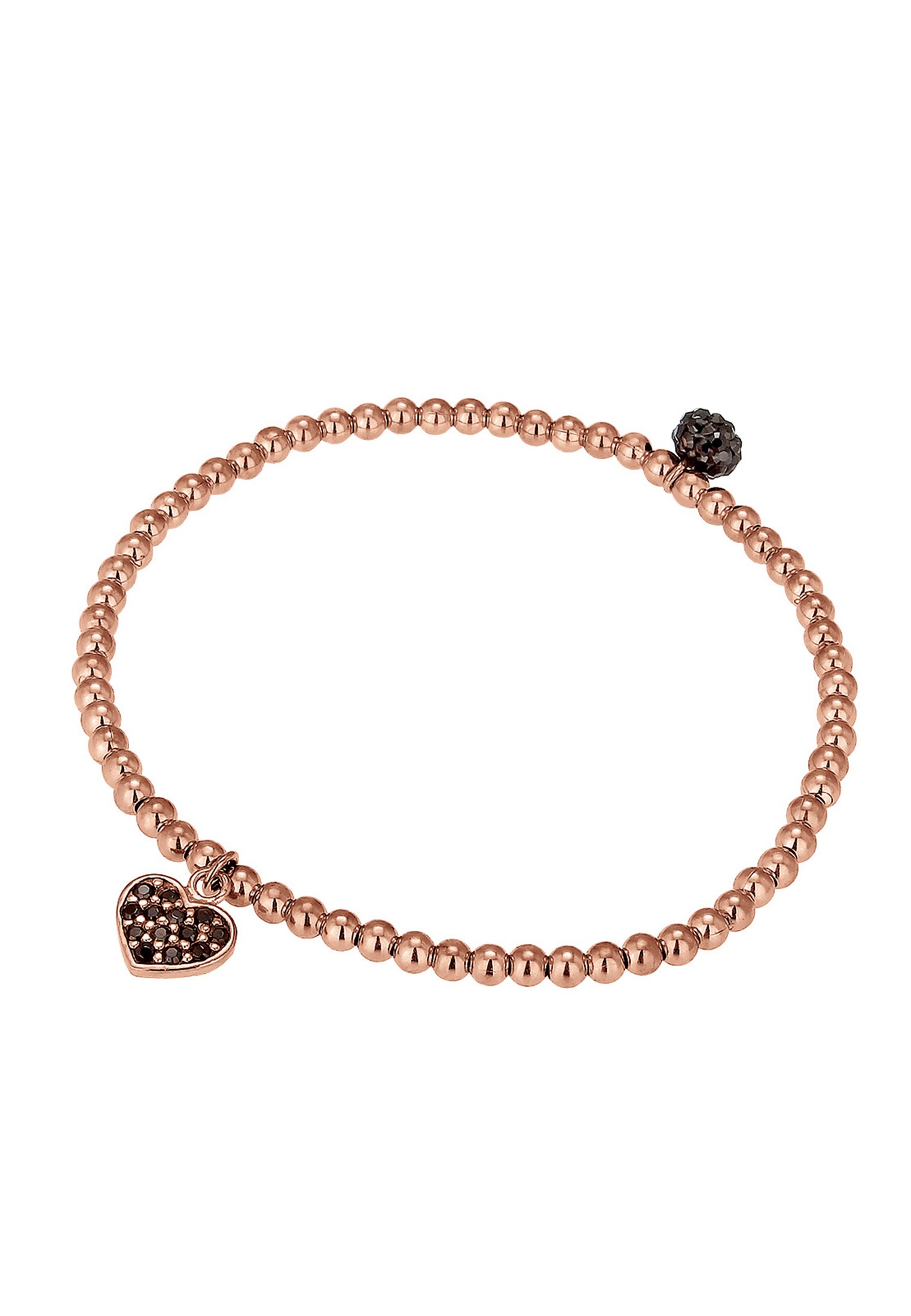 Elli Armkette »Armband Herz Symbol Kristalle 925 Silber«
