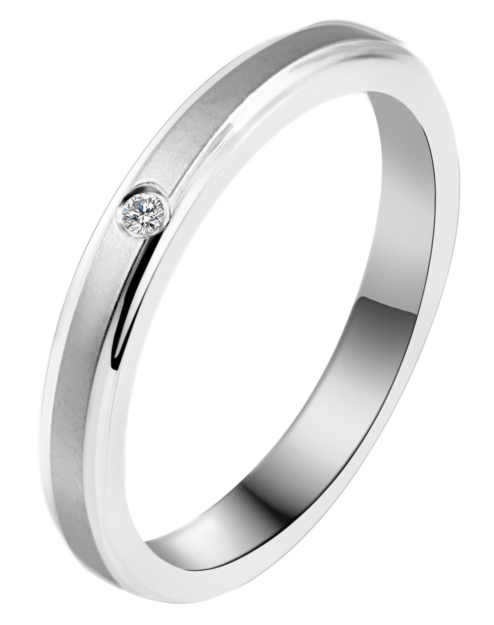 Adelia´s Fingerring »Damen Ring aus Edelstahl mit Strass Steinchen«