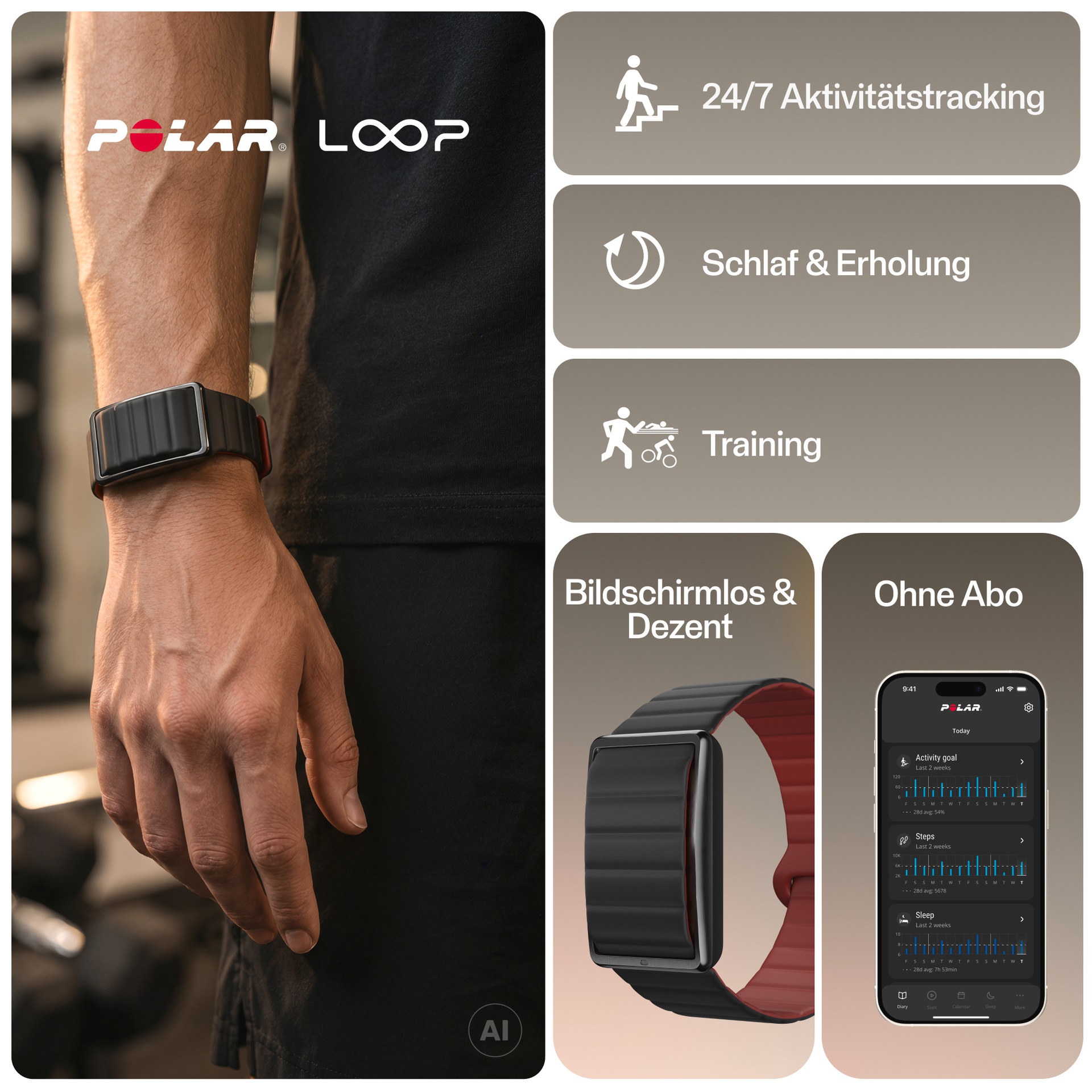 Polaroid Fitness-Tracker »LOOP GEN2 S-M«