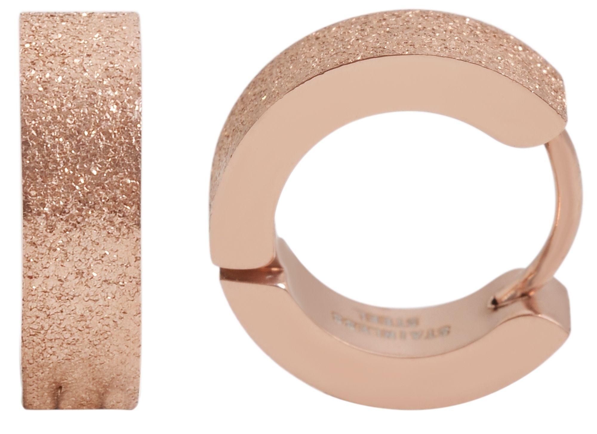 Adelia´s Paar Creolen »Damen Ohrringe ¿ Klappcreole aus Edelstahl«