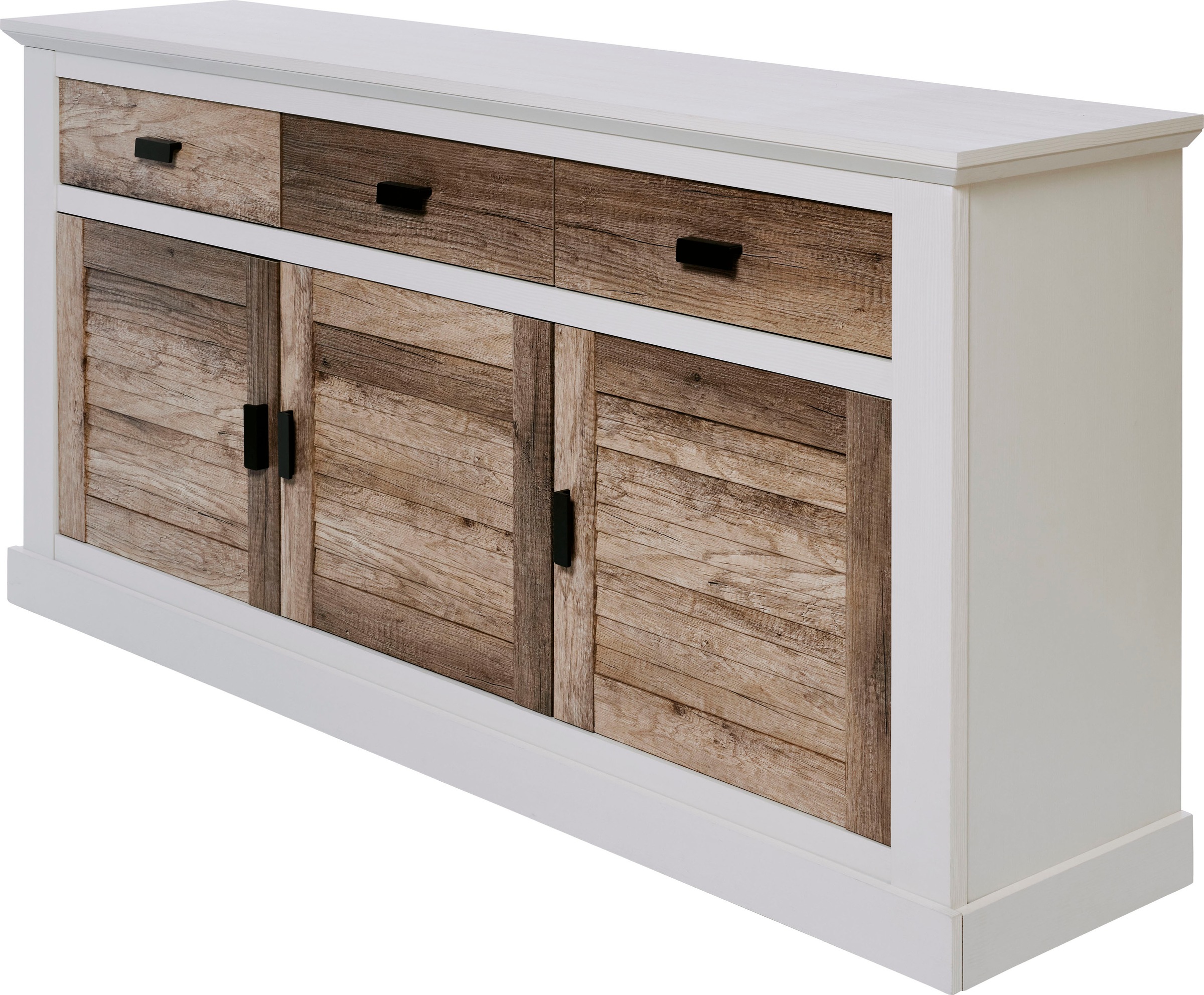 Jahnke Sideboard »HAMPTON SB 160«, (1 St.), Sideboard, Landhausstil, 3 Schubladen und 3 Türen, Breite ca. 160 cm