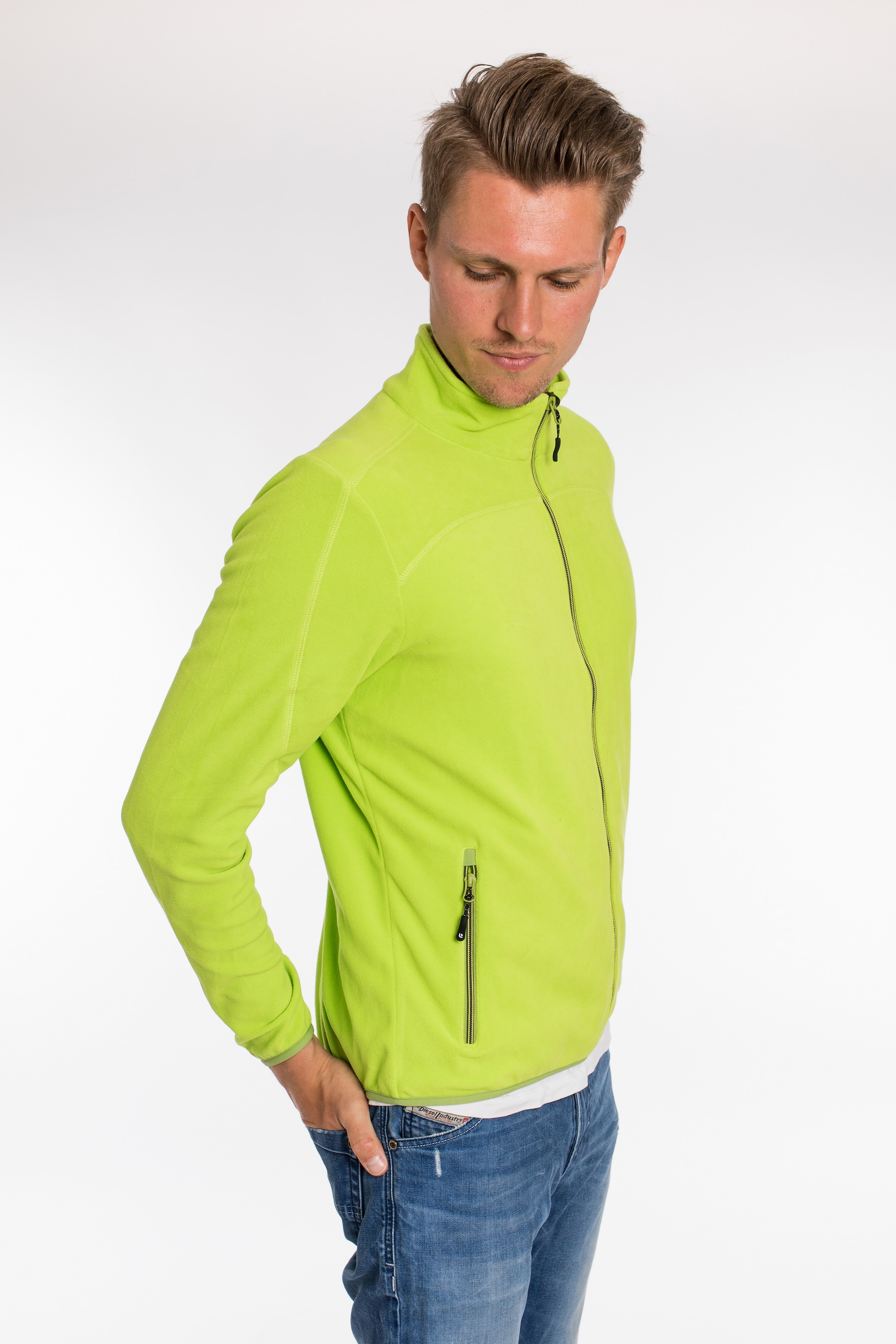 DEPROC Active Fleecejacke »KIRKVALE MEN« weiche Fleecejacke in traditioneller Optik