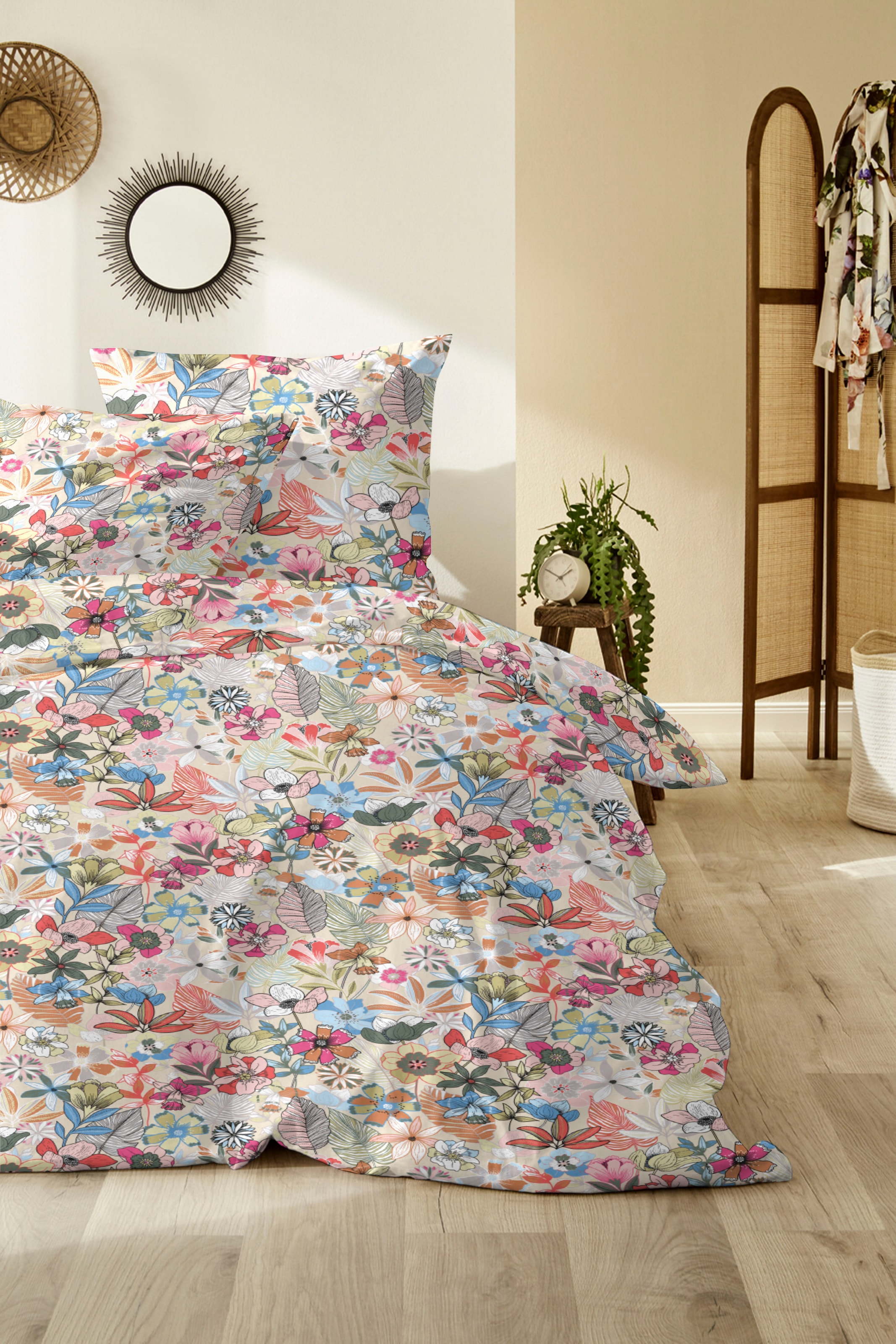 Primera Bettwäsche »Primera Perkal-Bettwäsche Ernesta«, mit einem verspielten Blumendesign