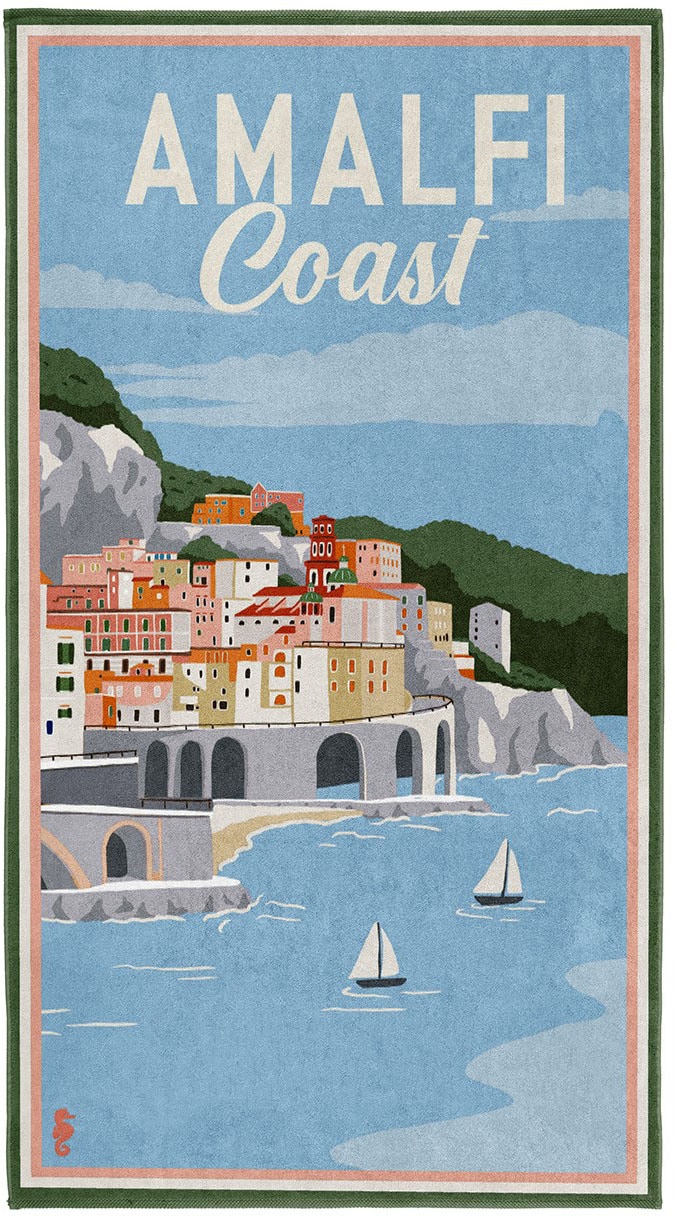 Strandtuch »Amalfi«, (1 St.), mit Amalfi Küste