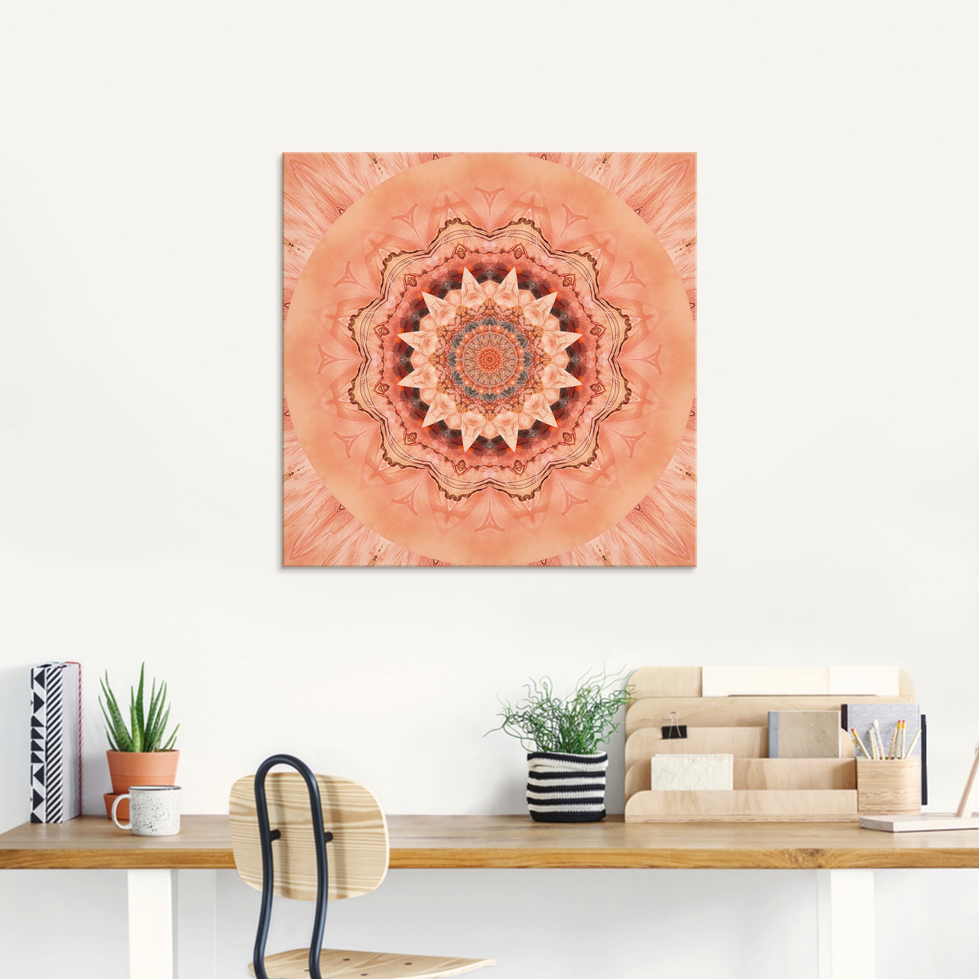 Artland Glasbild »Mandala Barmherzigkeit«, Muster, (1 St.), in verschiedenen Größen