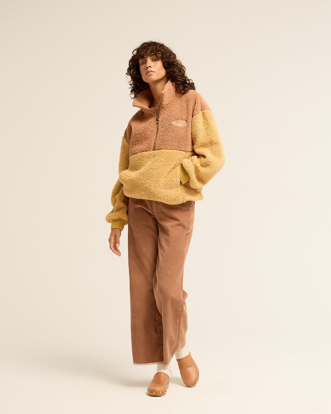 Billabong Strickfleece-Pullover »TIME OFF« aus Polyester, mit Reißverschlusskragen