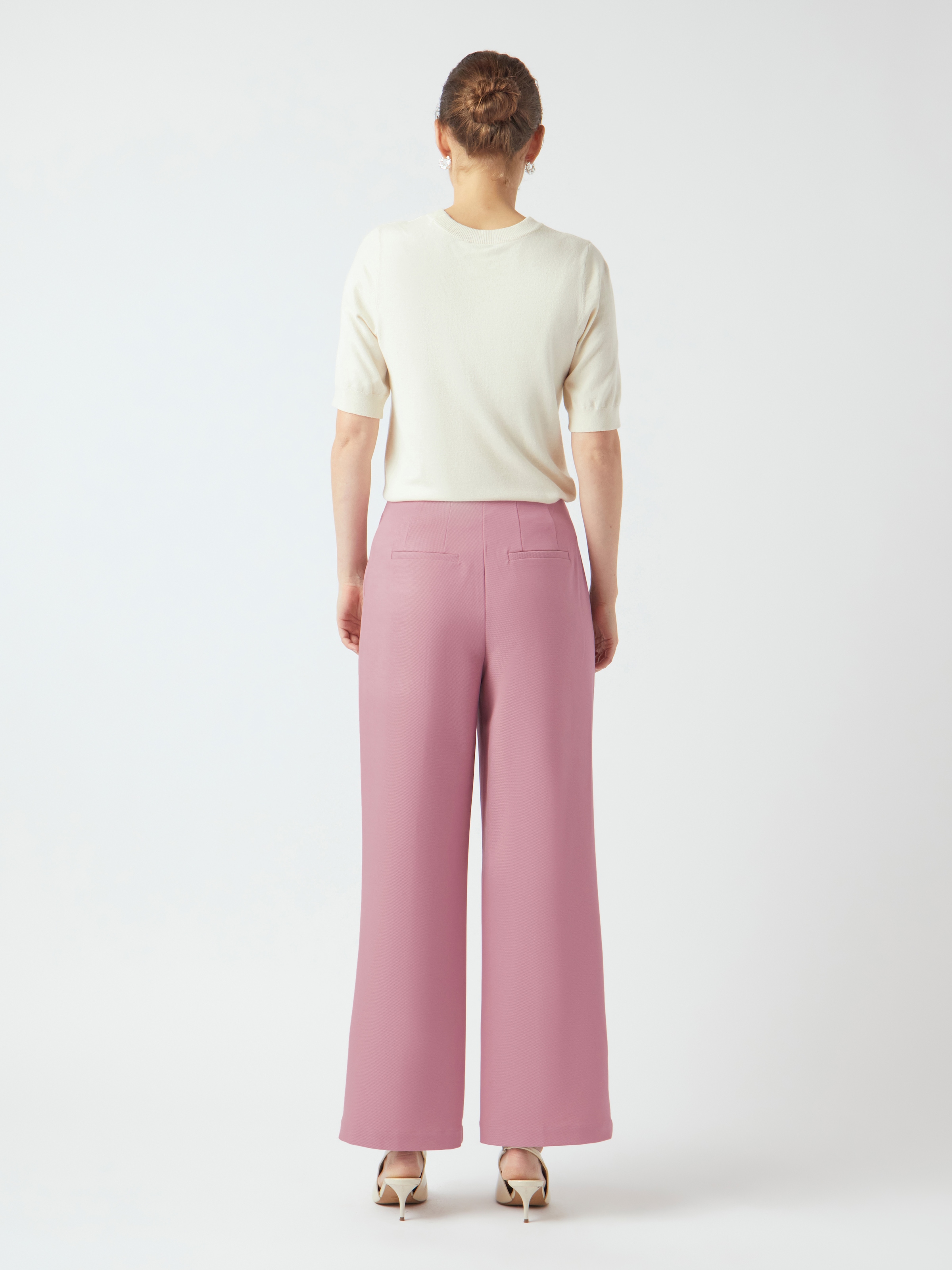 Y.A.S Anzughose »YASREEMAJ HW PANT NOOS«  Regular Fit, Materialmix mit Stretch