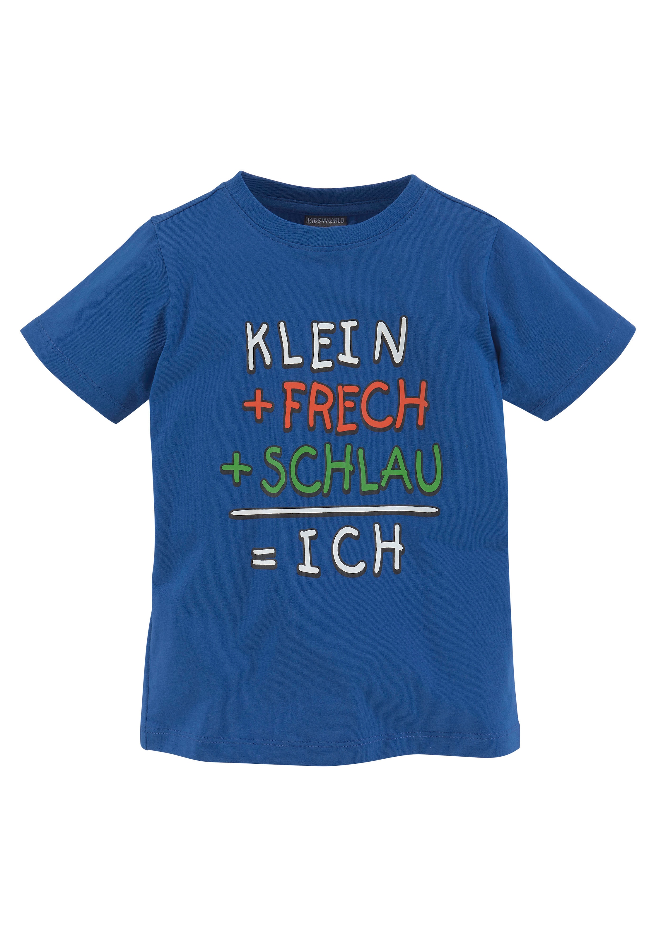 Online »KLEIN+FRECH+SCHLAU...« KIDSWORLD T-Shirt im Shop OTTO