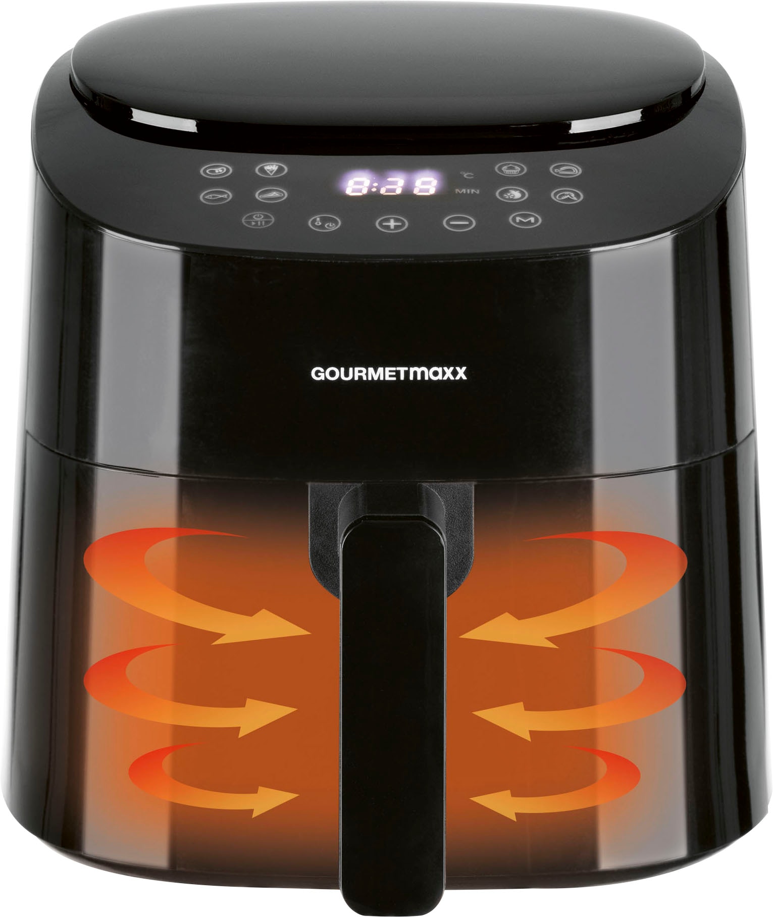 GOURMETmaxx Heißluftfritteuse »Digital 4,5l, schwarz, 11822«, 1450 W