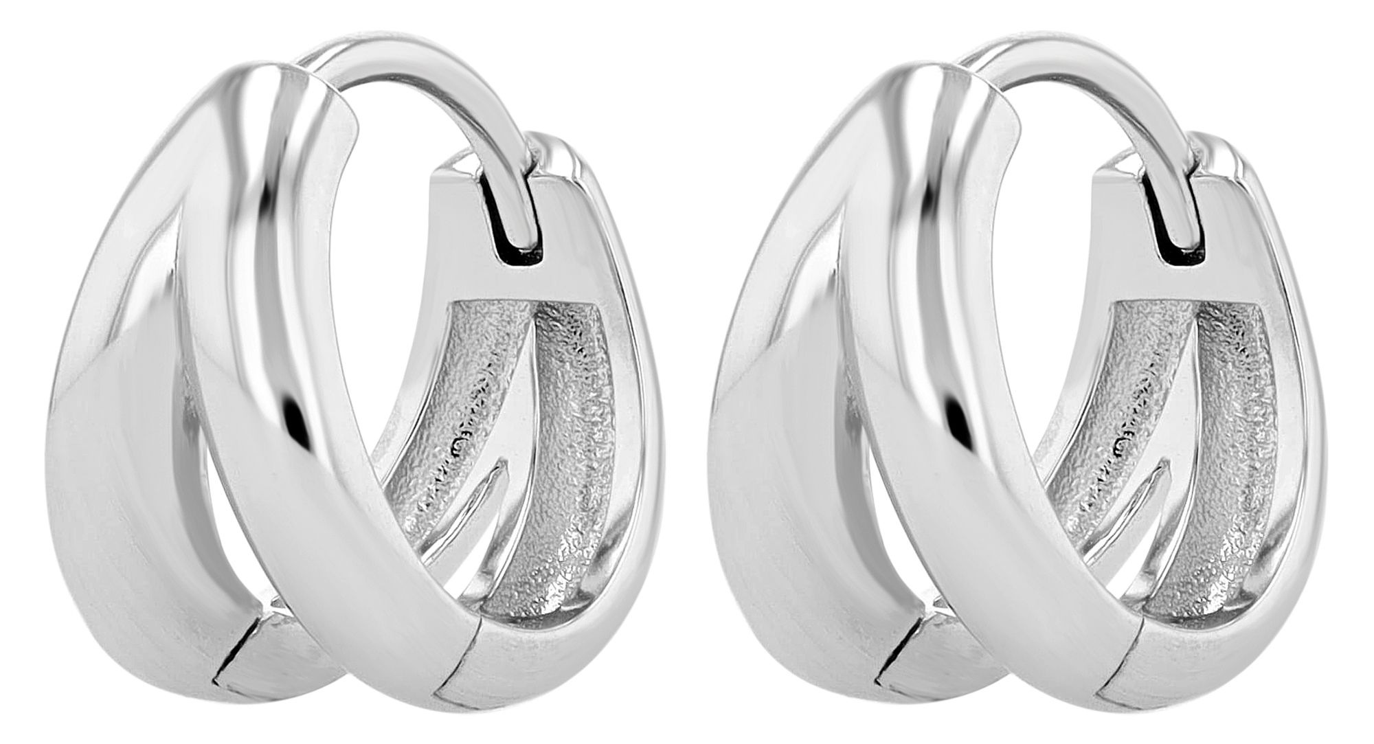 Adelia´s Paar Creolen »Damen Ohrringe ¿ Creole aus 925 Silber«