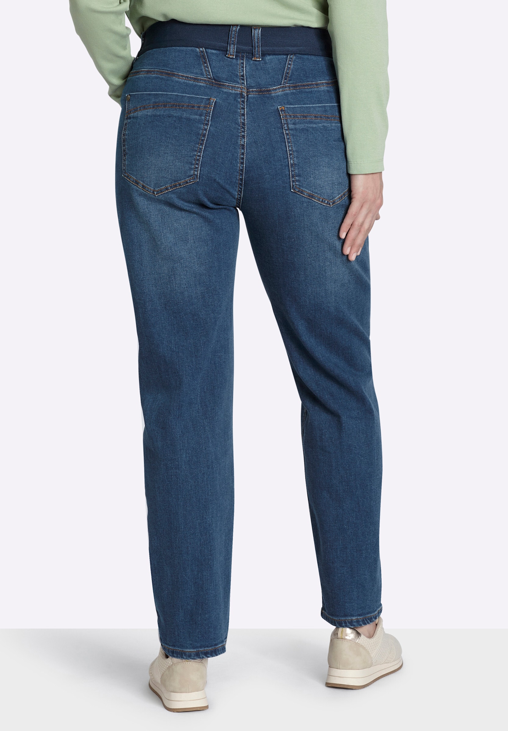 Sheego 5-Pocket-Jeans »Jeans Slim-fit-Jeans mit Komfortbund«