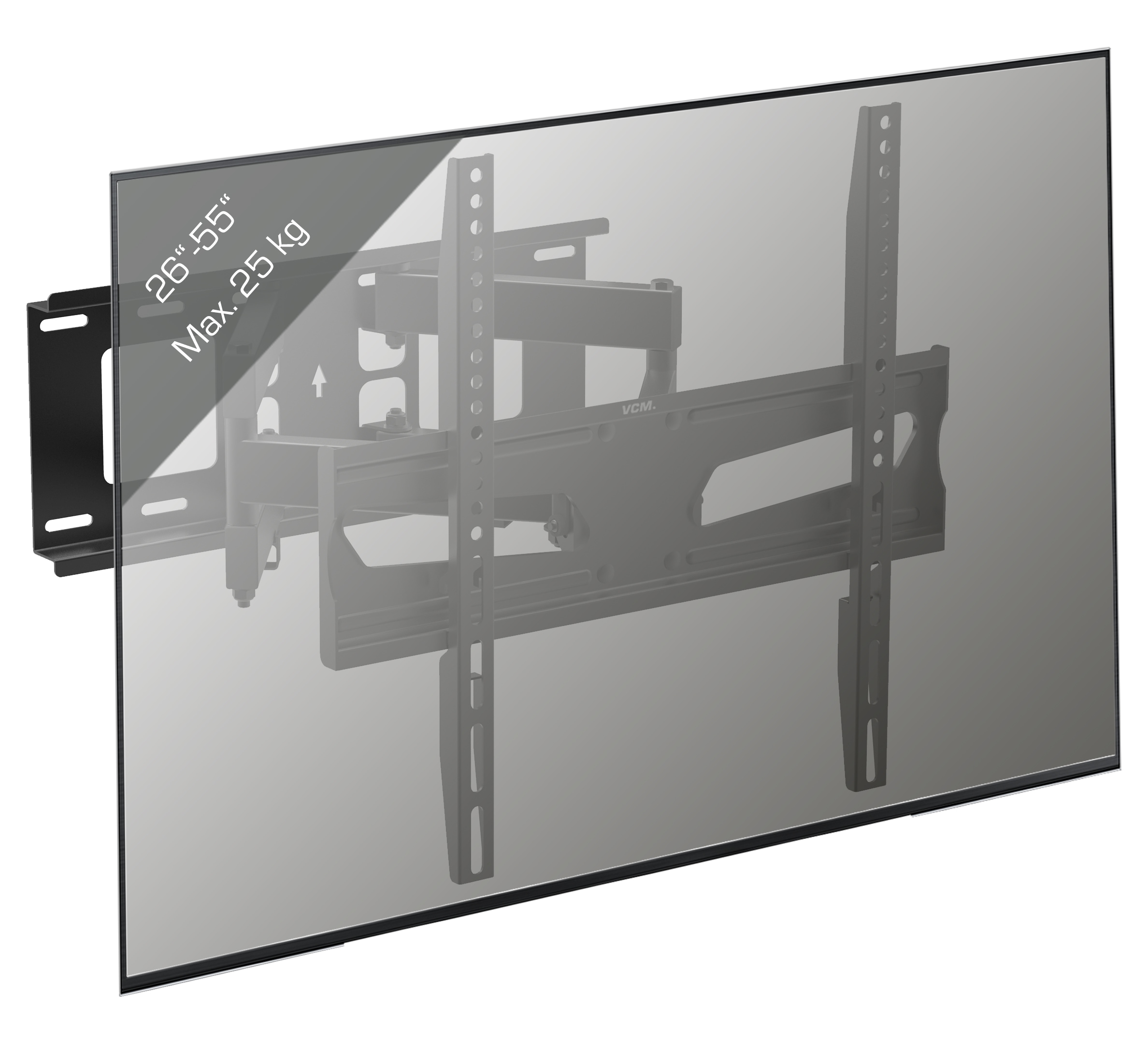 VCM TV-Wandhalterung »TV Wandhalterung Halter ausziehbar neigbar B-NS400«