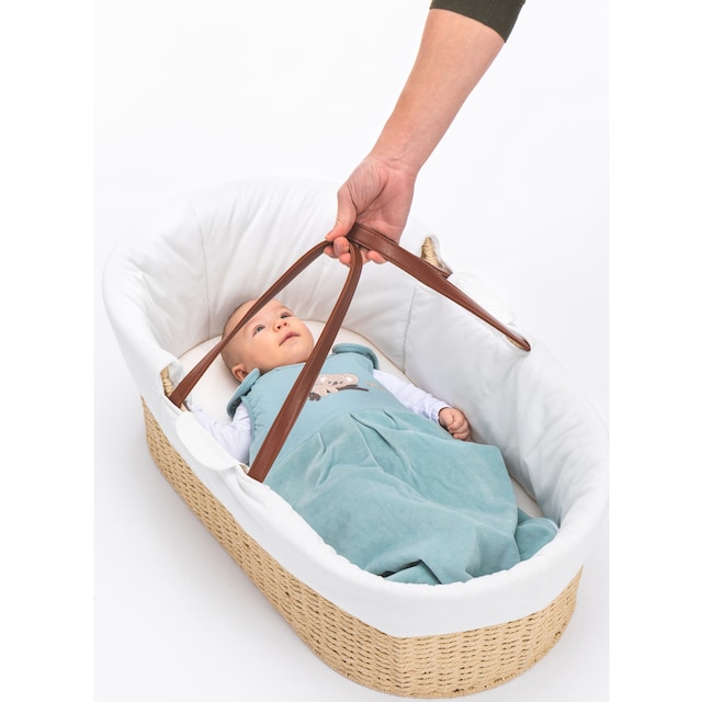 Fillikid Babytrage »Moseskorb, natur«, bis 9 kg, mit Matratze mit weißem  Bezug im OTTO Online Shop