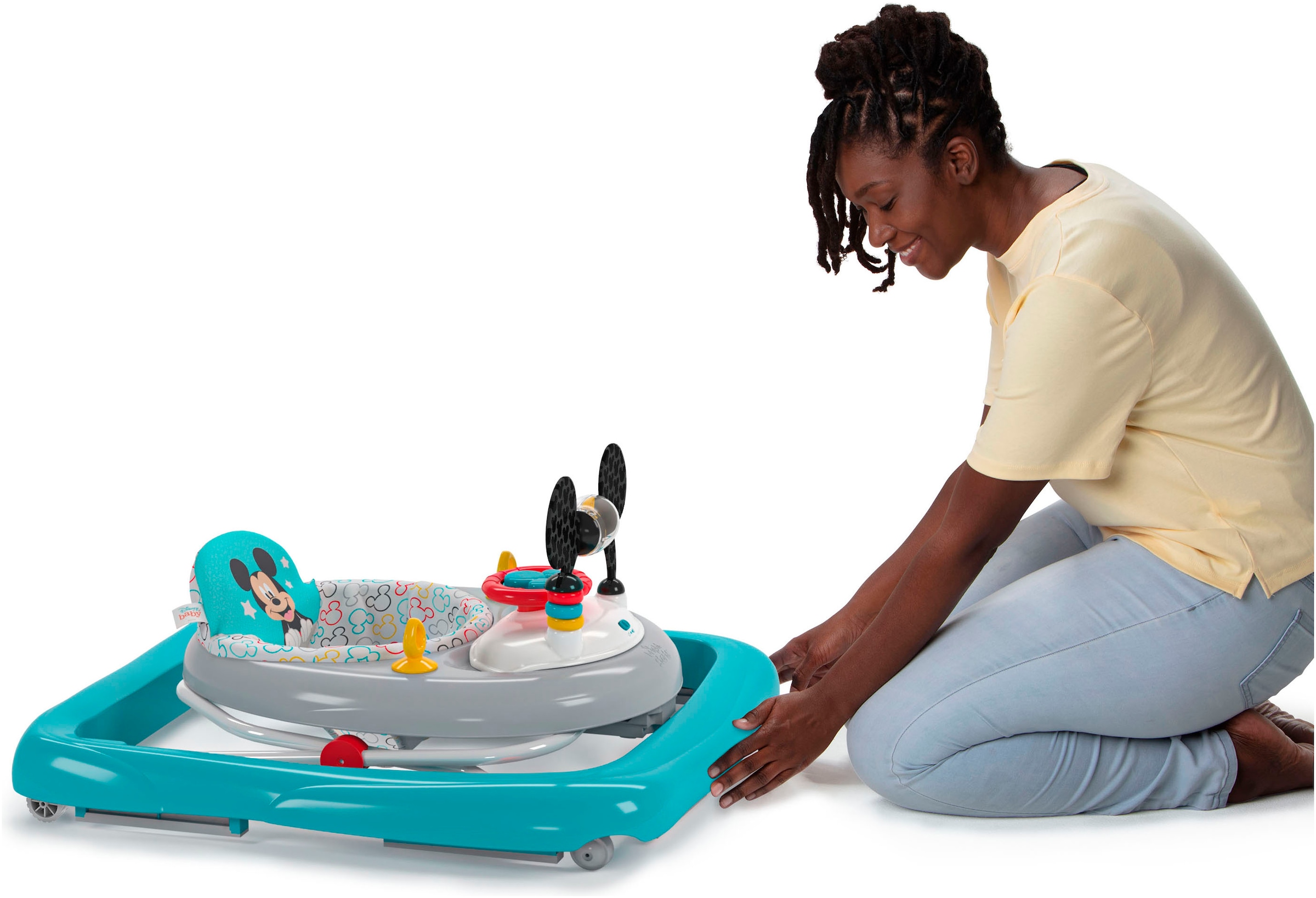 Bright Starts Lauflernhilfe »MICKEY MOUSE Tiny Trek™ Walker, Original Bestie™, 2-in-1 Walker«, mit Licht und Sound