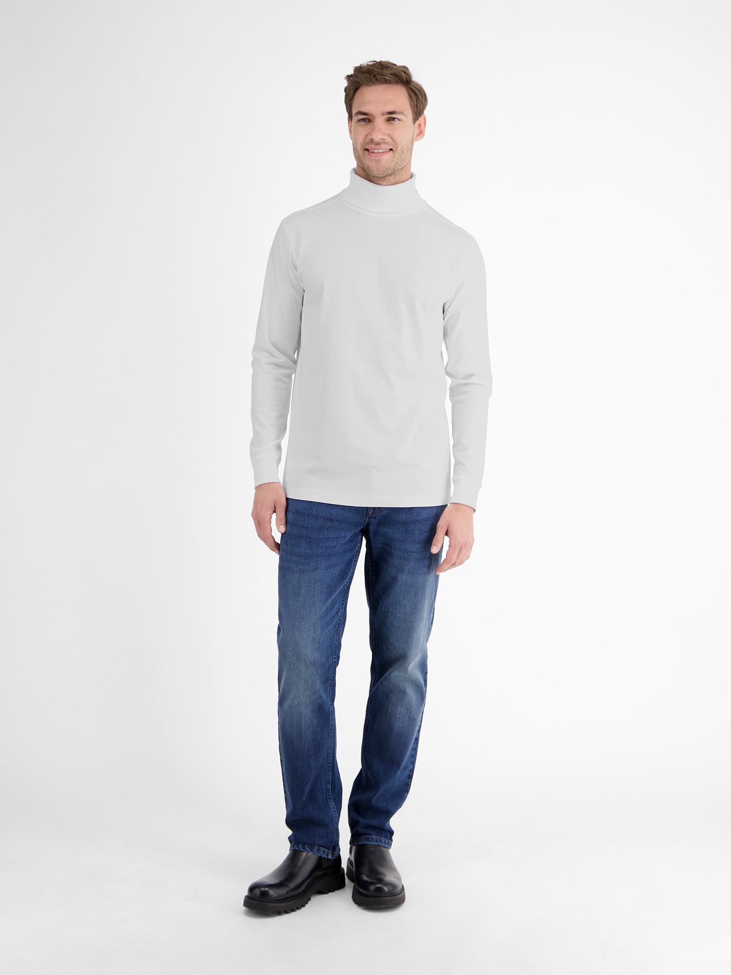 LERROS Sweatshirt »Rollkragenshirt aus weicher Baumwolle«
