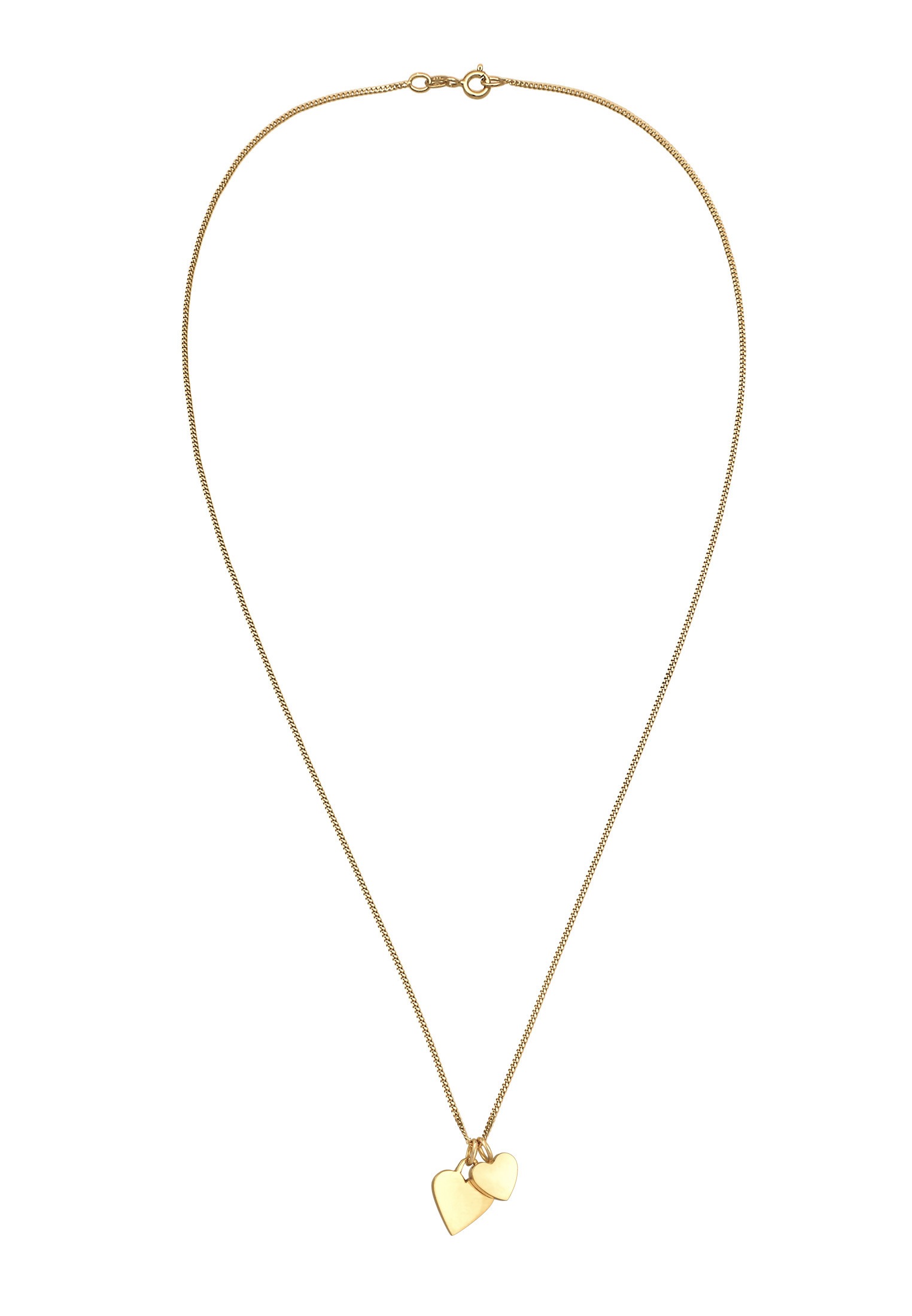 Elli Kette mit Anhänger »Halskette Herz Double Symbol Liebe 925 Silber«