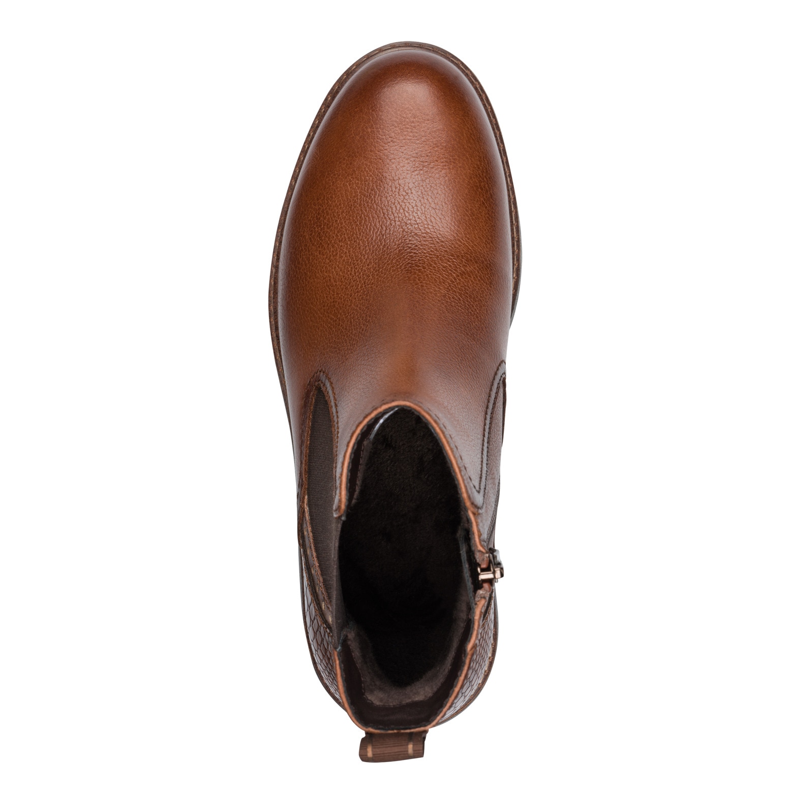 Tamaris Chelseaboots, Blockabsatz, Stiefelette mit Kontrast-Rahmennaht