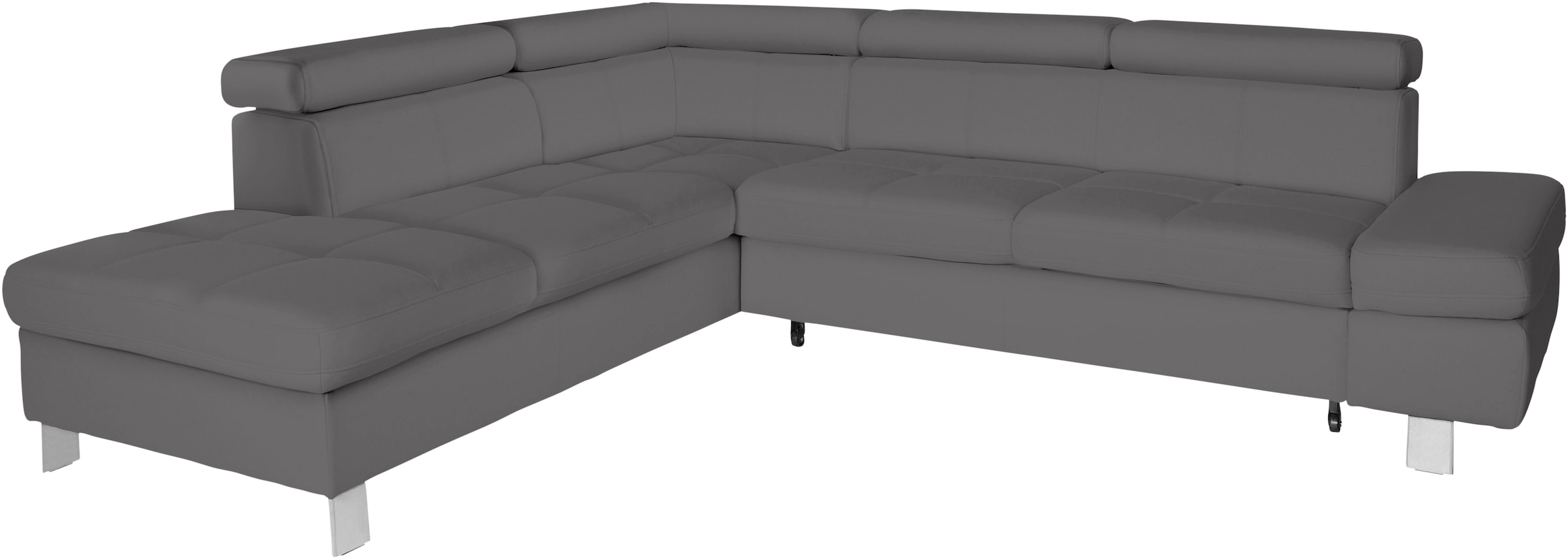 exxpo - sofa fashion Ecksofa »Fiji, L-Form«, mit Kopf- bzw. Rückenverstellung, wahlweise mit Bettfunktion