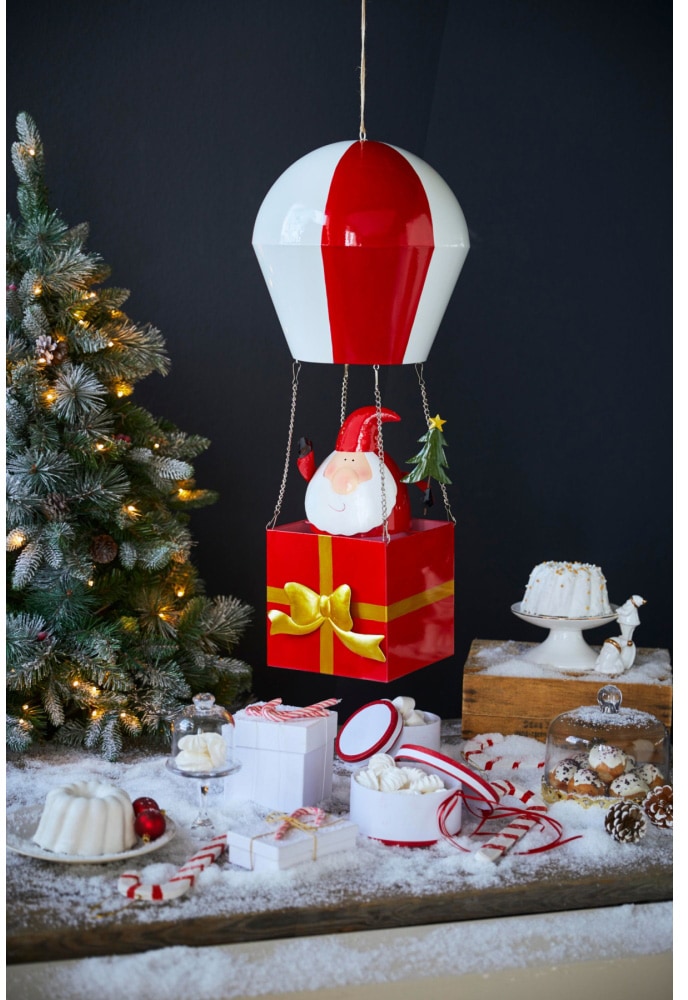 Aus Metall, OTTO 78 Höhe mit Schneider aussen«, Weihnachtsmann bei Weihnachtsmann, »Ballon rot cm Weihnachtsdeko