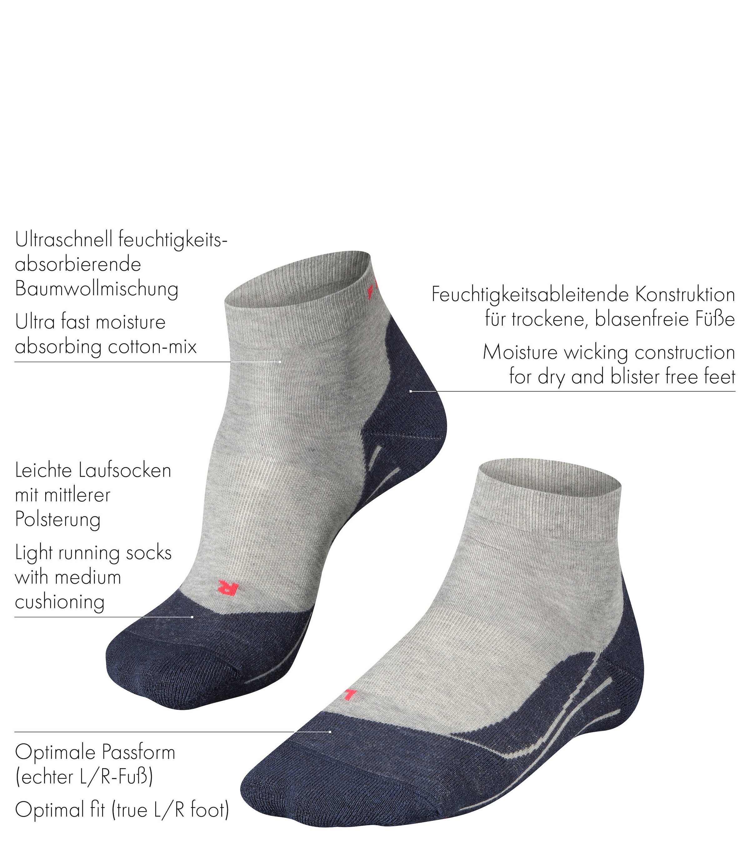 FALKE Kurzsocken »RU4 Endurance Short« 1 Paar tlg.