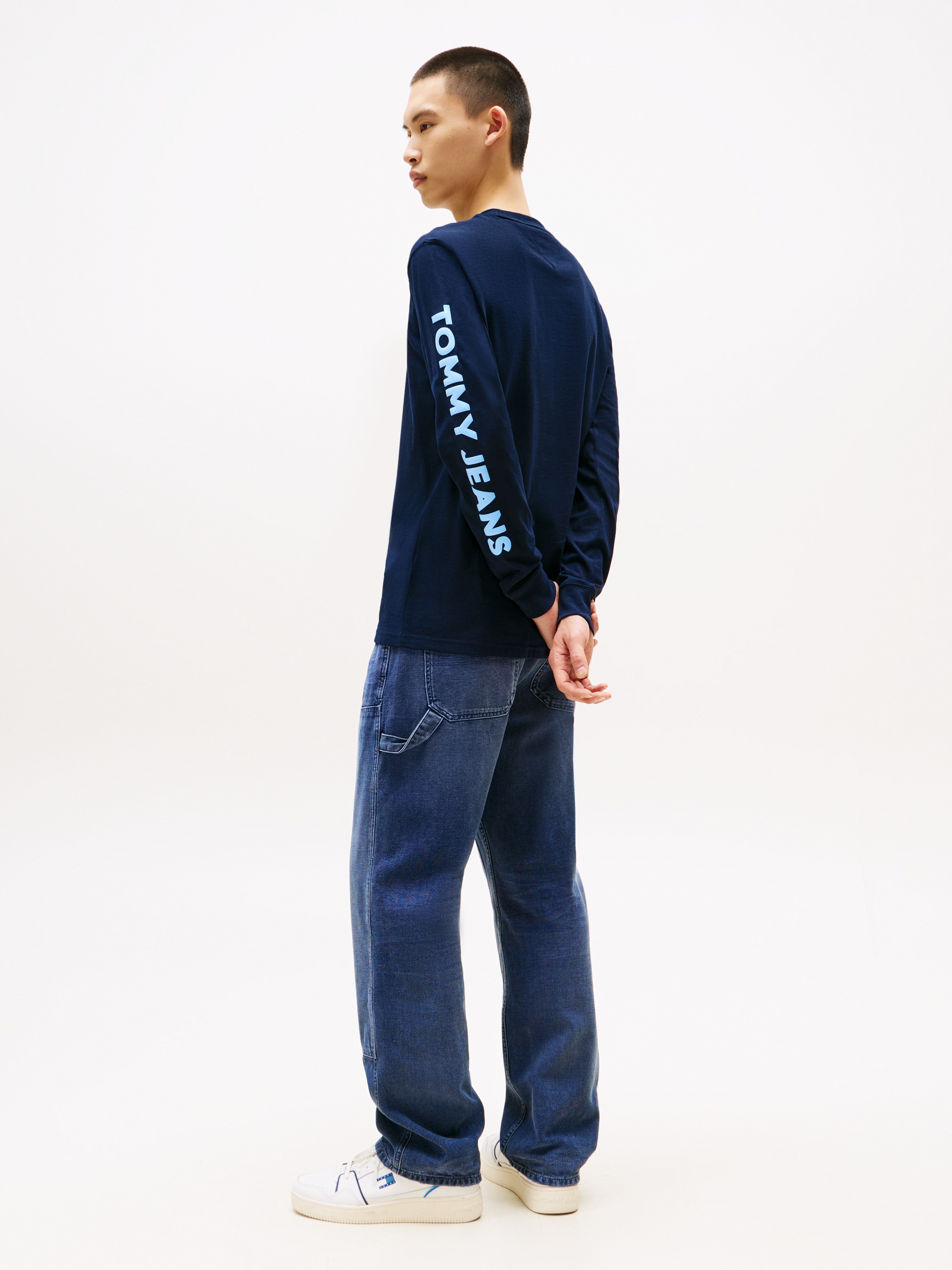 Tommy Jeans Langarmshirt »TJM REG POP COL NW CLSC LS T EXT«, Mit Rundhalsausschnitt