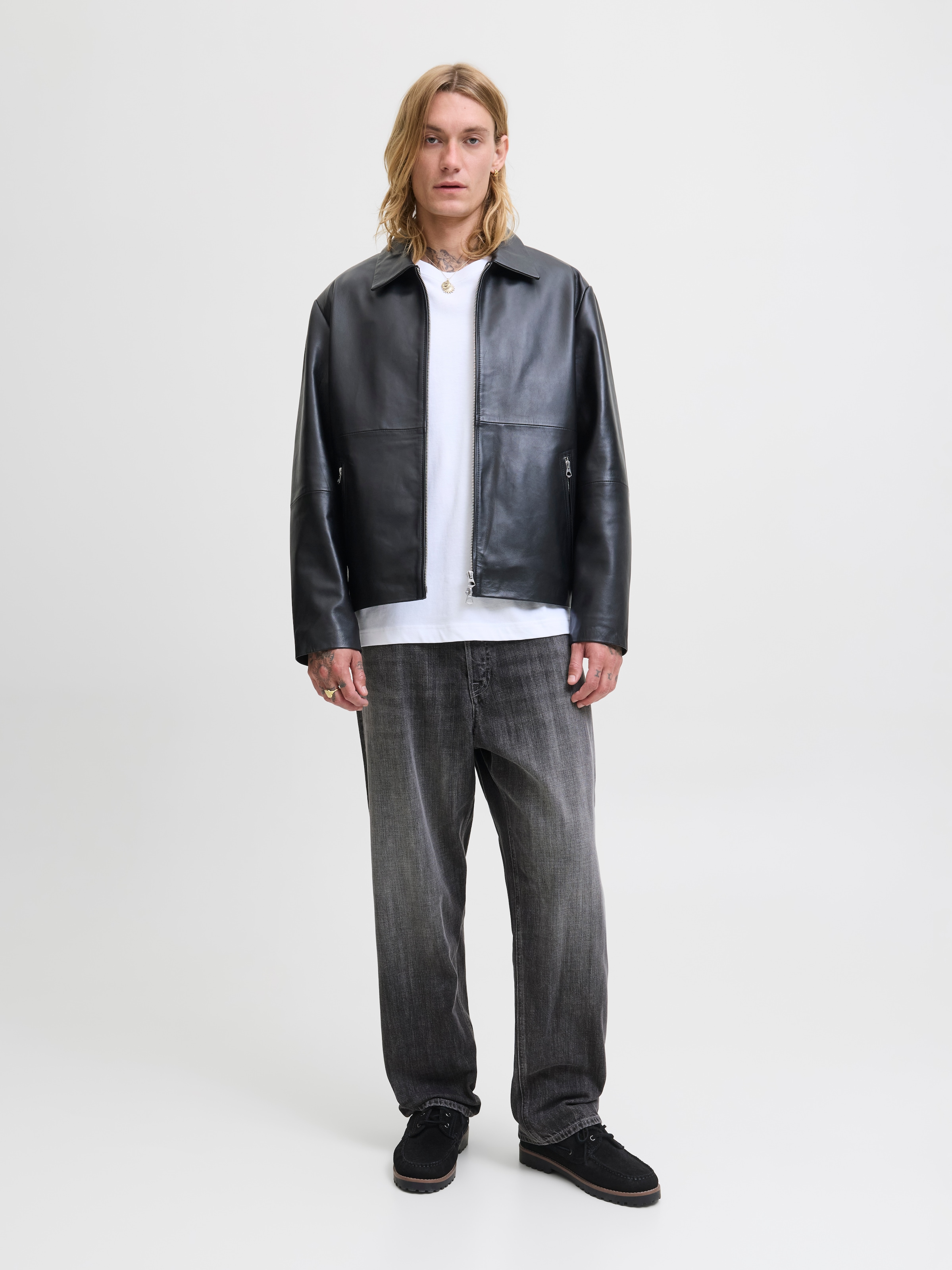 Jack & Jones Relax-fit-Jeans »JJIALEX mit cleanem Look und Taschenvielfalt«, Abriebeffekte, modisch, relaxed fit, Baumwolle