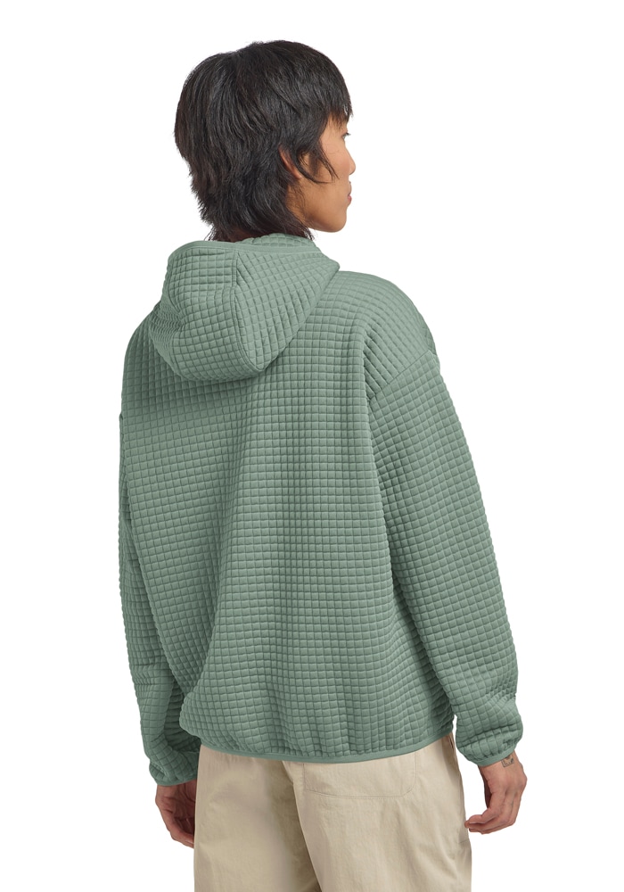 Jack Wolfskin Fleecejacke »MOGARI HOODED FZ W« mit Kapuze atmungsaktiv, leicht, Übergangsjacke, Waffel-Optik