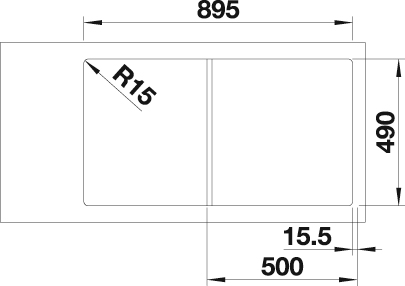 Blanco Granitspüle »AXIA III 5 S« aus SILGRANIT®, inkl. Glasschneidebrett