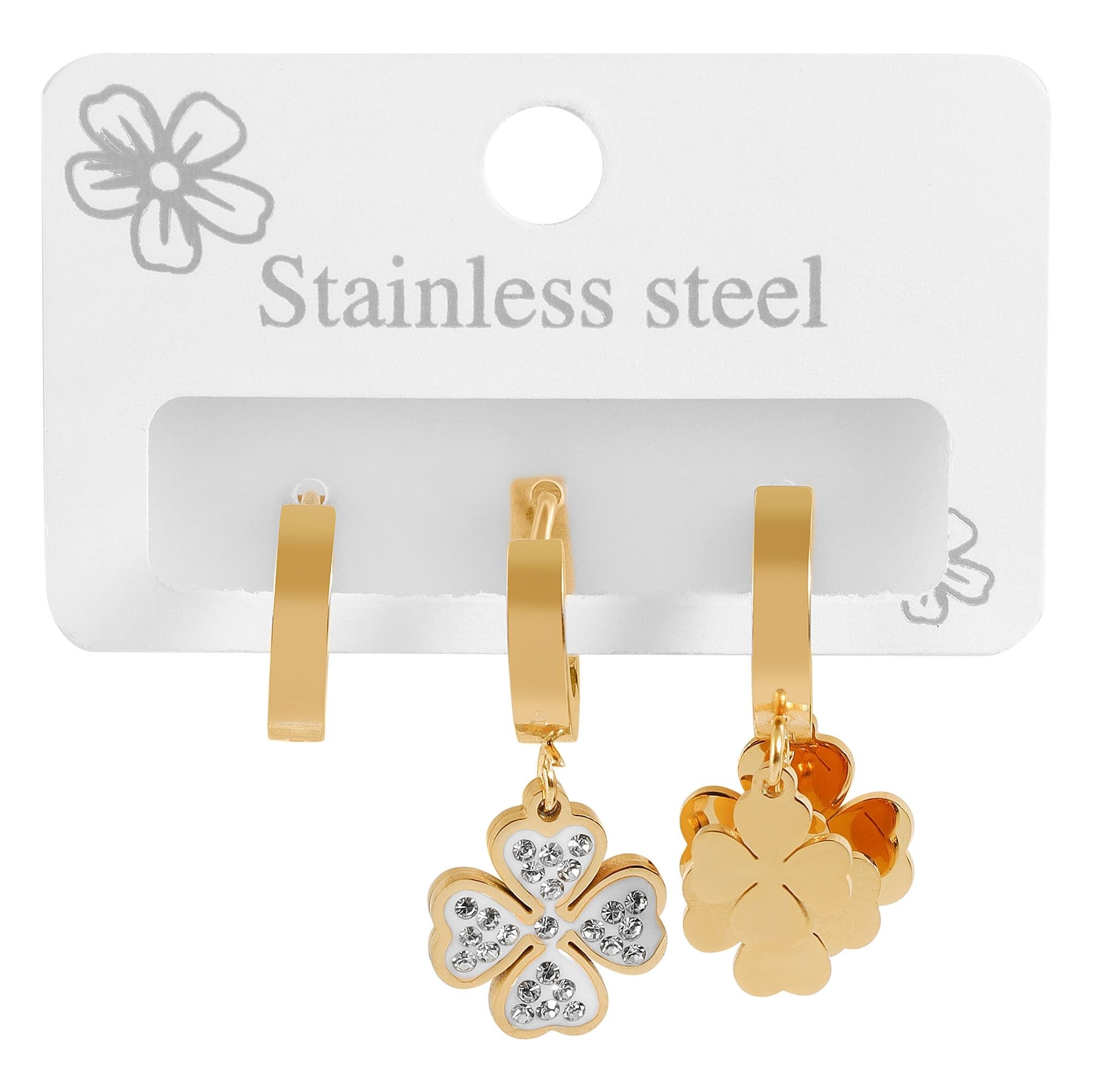 Adelia´s Kettenanhänger »Damen Anhänger ¿ Kleeblatt Anhänger aus Edelstahl«