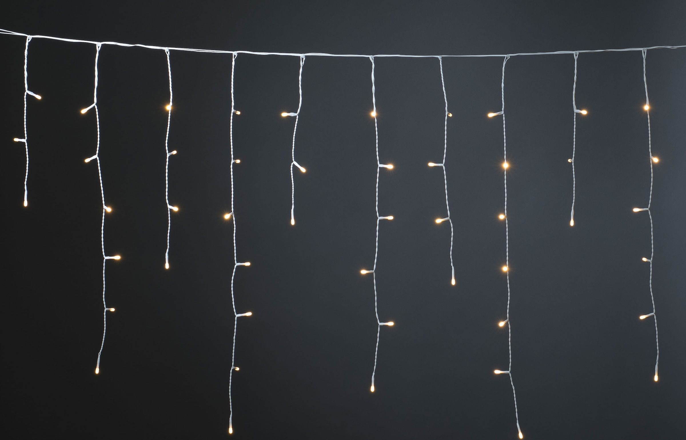 KONSTSMIDE LED-Lichtervorhang »Weihnachtsdeko aussen«, 200 St.-flammig, LED  Eisregenvorhang, 200 warm weiße Dioden, Außentrafo, weißes Kabel kaufen  online bei OTTO