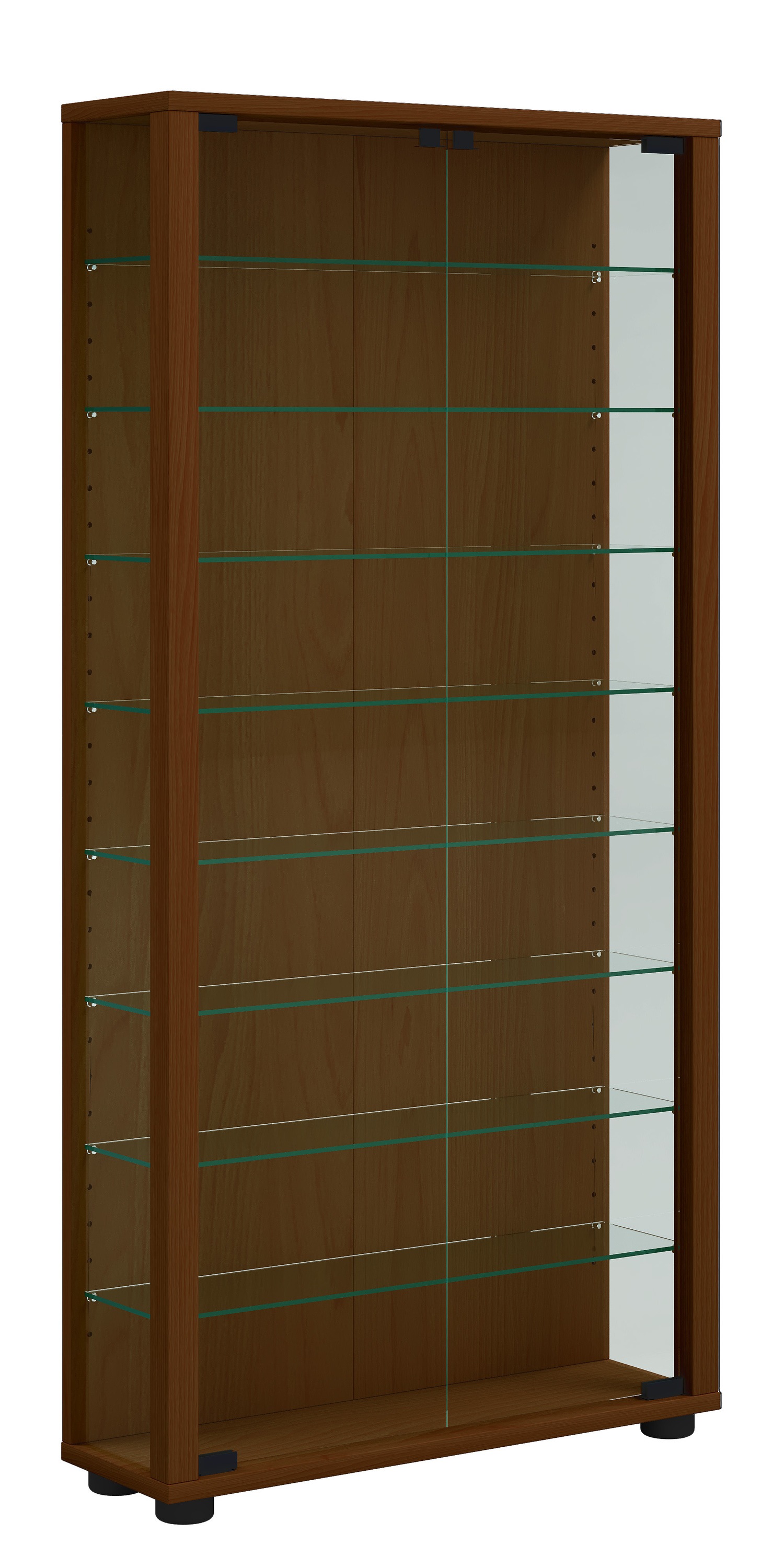 VCM Standvitrine »Holz Glas Stand Vitrine Sammelvitrine Lumo Maxi«