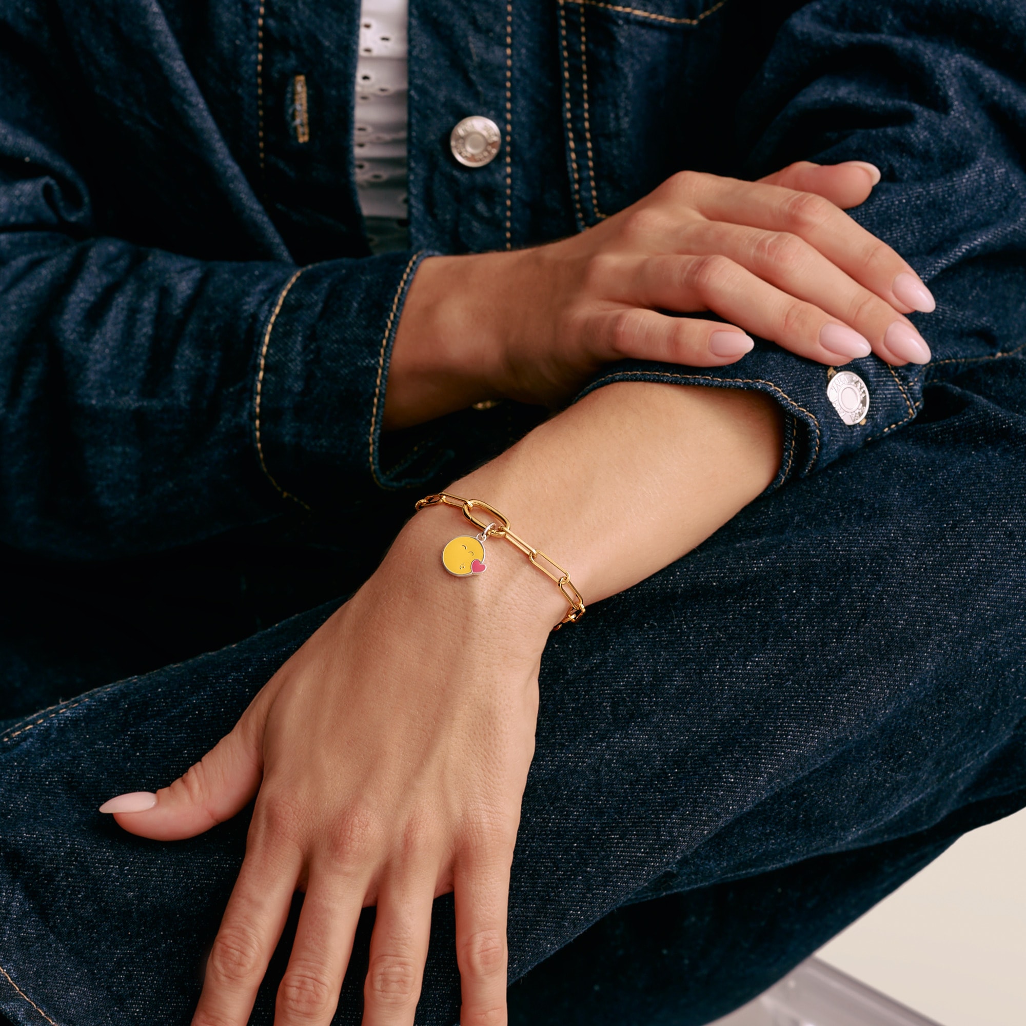 THOMAS SABO Charm-Einhänger »SMILEYWORLD®Kiss Charm - Connect«