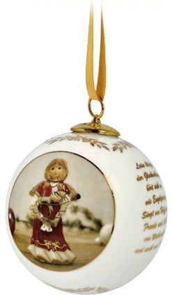 Goebel Weihnachtsfigur »Kugel - Jahreskugel 2023, Höhe ca. 8 cm«, Sammlerfigur, Weihnachtsdeko, Dekofigur aus Porzellan
