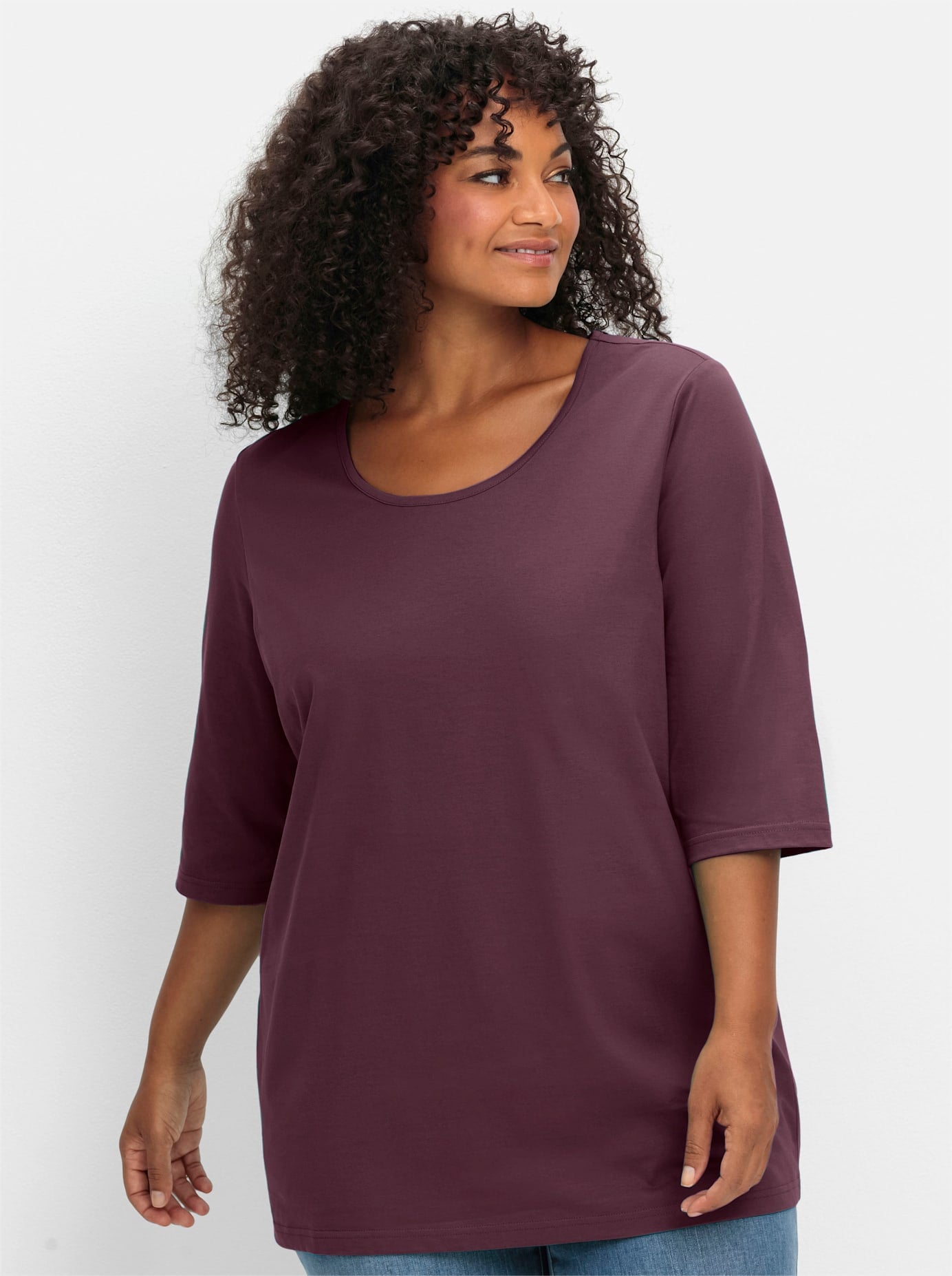 Sheego 3/4-Arm-Shirt »3/4-Arm-Shirt« 1