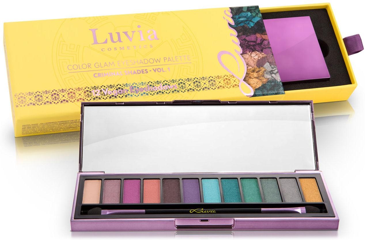 Luvia Cosmetics Lidschatten-Palette »Criminal Shades Vol.1«, (2 tlg.), Vegane Lidschatten-Palette