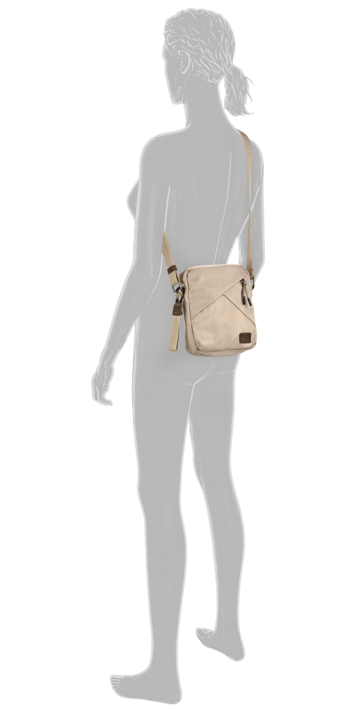 camel active Umhängetasche »Aurum« aus recyceltem Polyester in Nylonstruktur, leicht & mit feinen Details
