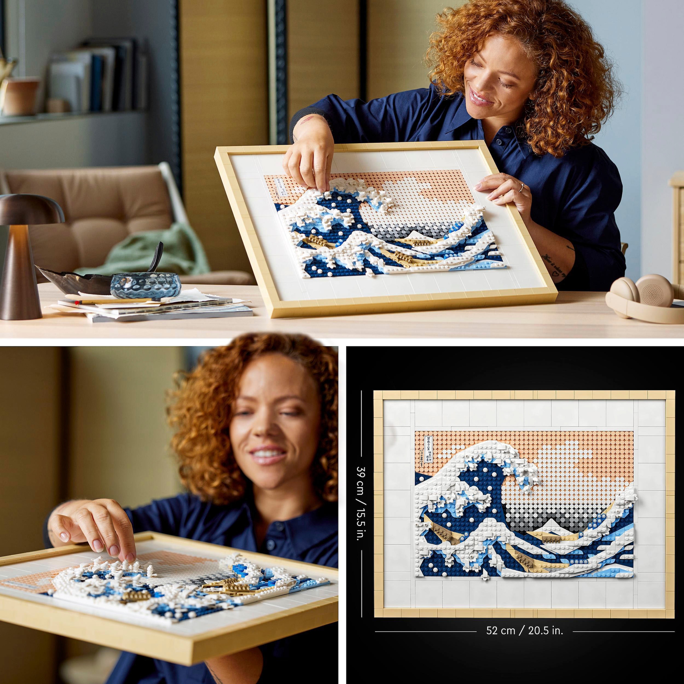 LEGO® Konstruktionsspielsteine »Hokusai – Große Welle (31208), LEGO® Art«, (1810 St.)