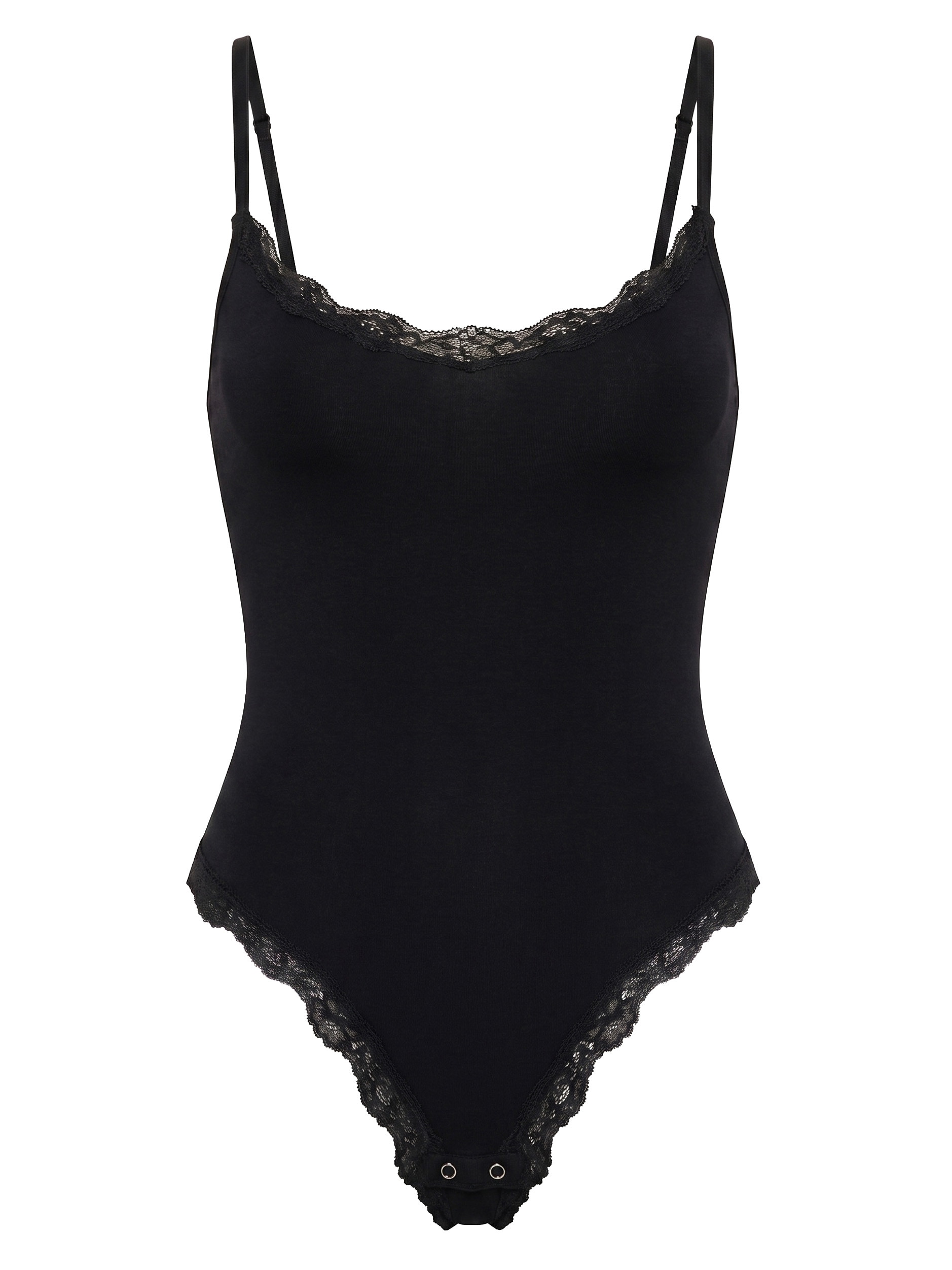SASSYCLASSY Shaping-Body »Bodysuit Sculpting Shapewear mit String und Spitze« Nahtloser Body mit verstellbaren Trägern, String und Spitzeneinsätzen
