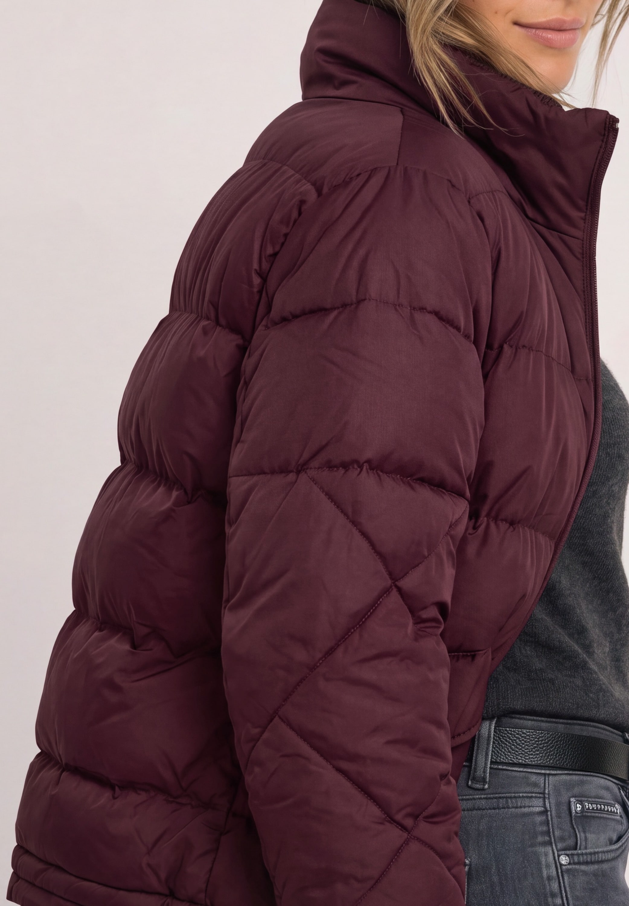 STREET ONE Steppjacke ohne Kapuze wasserabweisend, Stehkragen